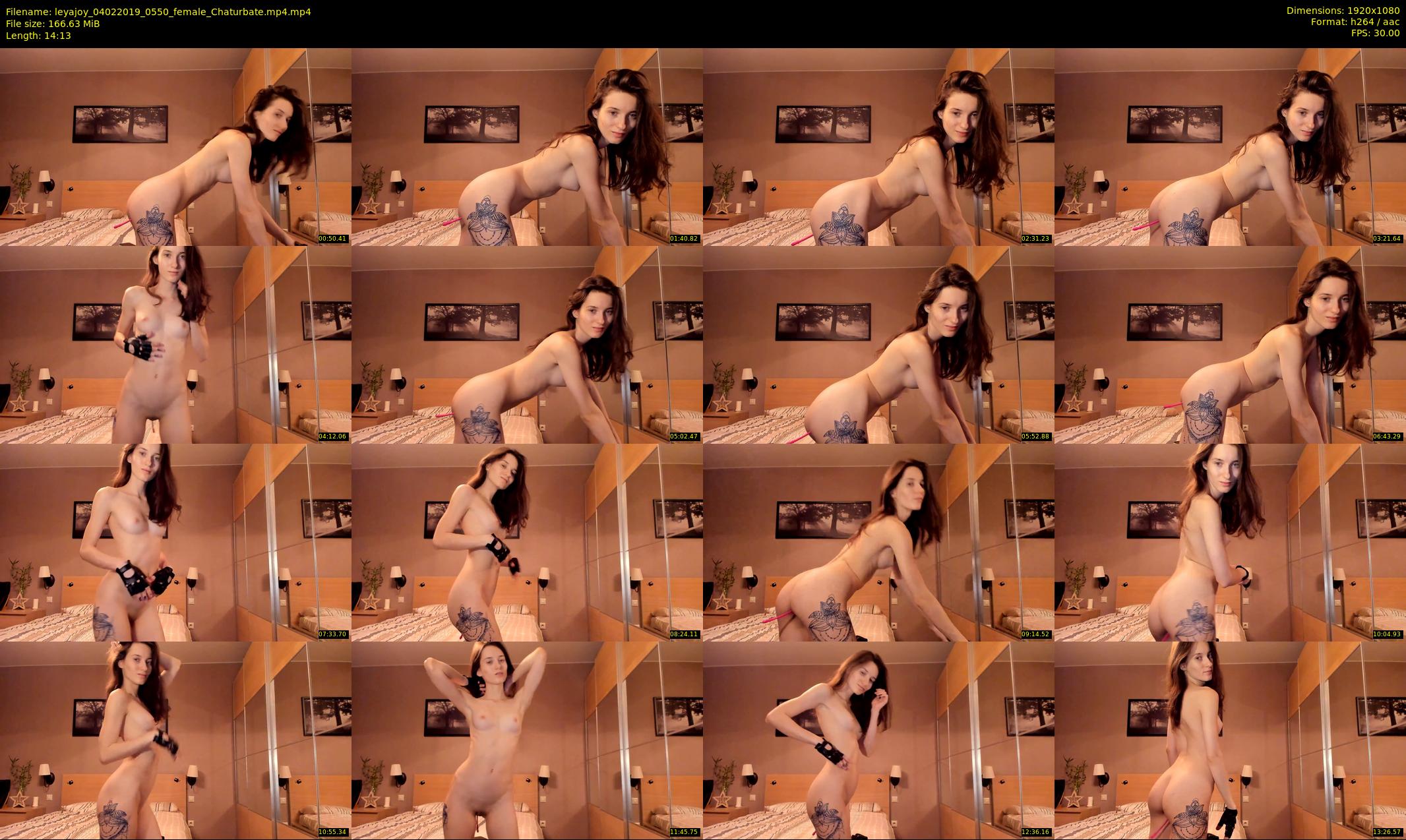 leyajoy — 15 minute Chaturbate female cam show recording, 1080p, Feb 4, 2019