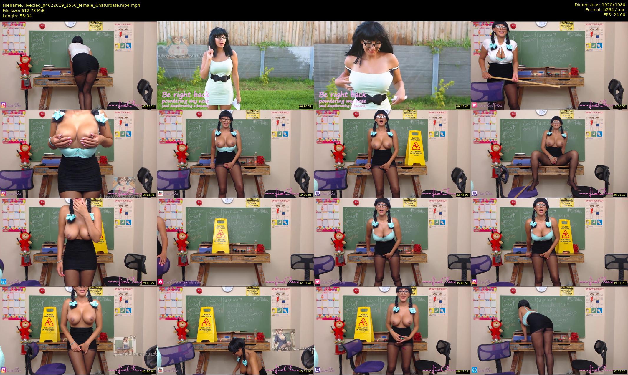 livecleo — 56 minute Chaturbate female cam show recording, 1080p, Feb 4, 2019