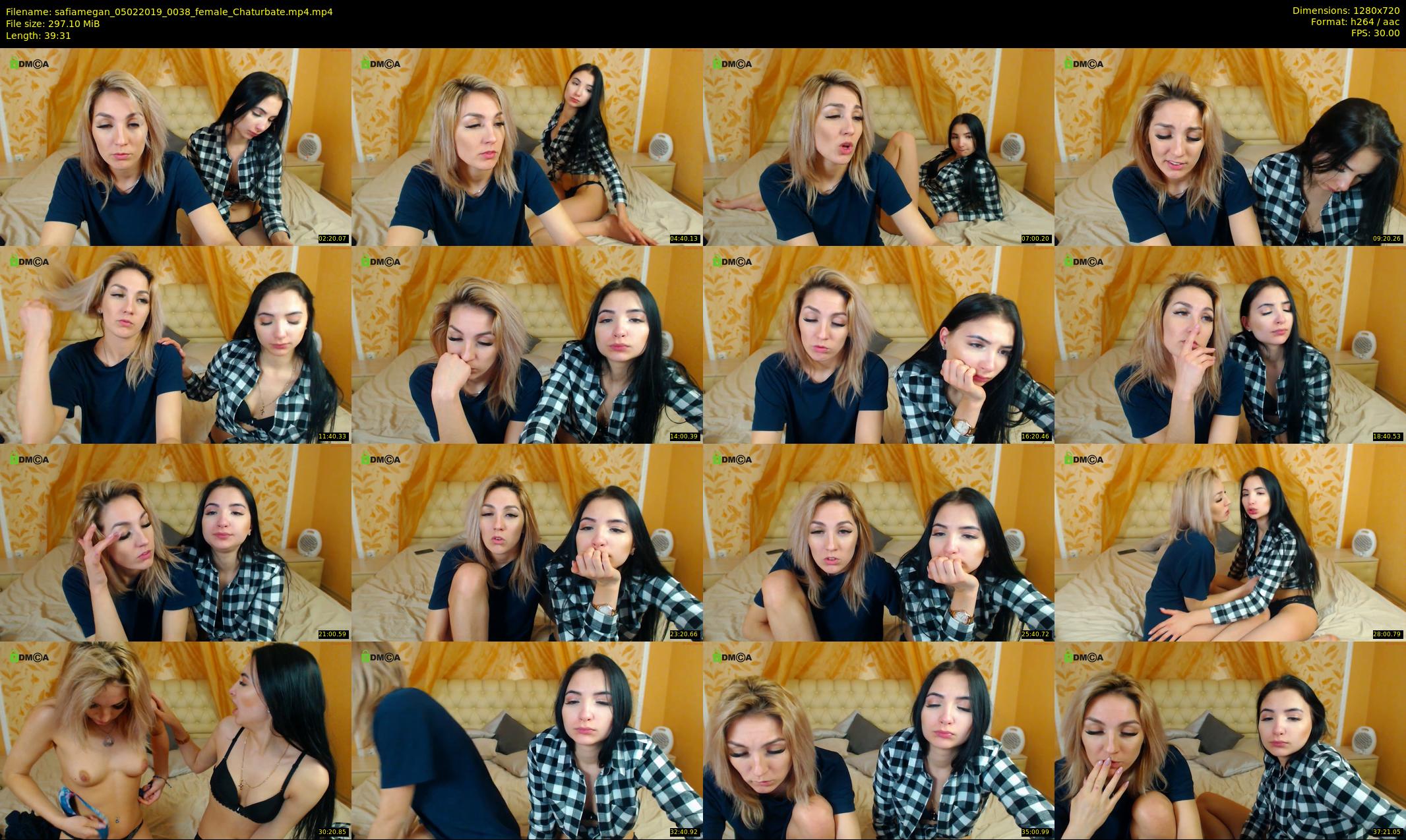 safiamegan — 40 minute Chaturbate couple cam show recording, 720p, Feb 5, 2019