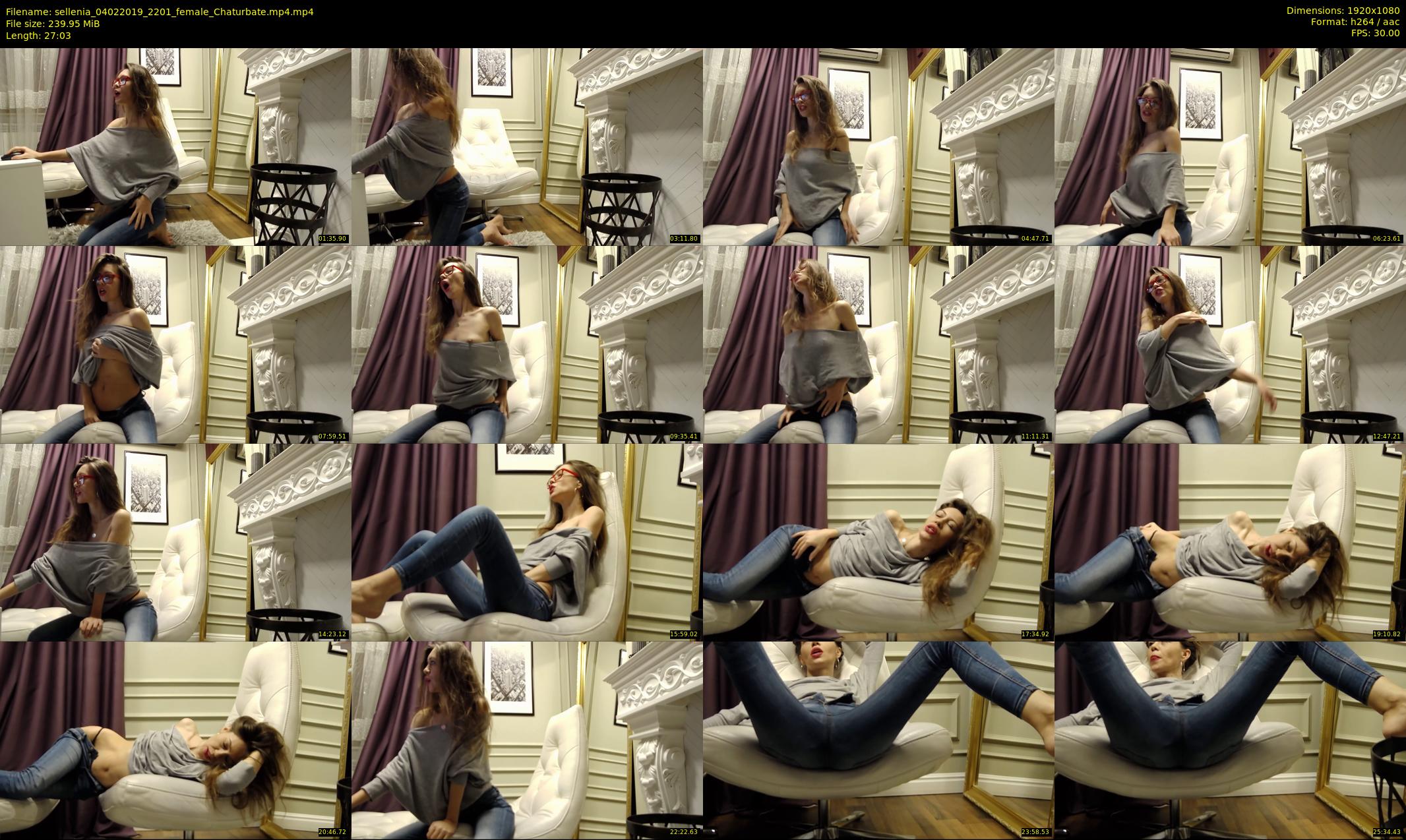sellenia — 28 minute Chaturbate female cam show recording, 1080p, Feb 4, 2019