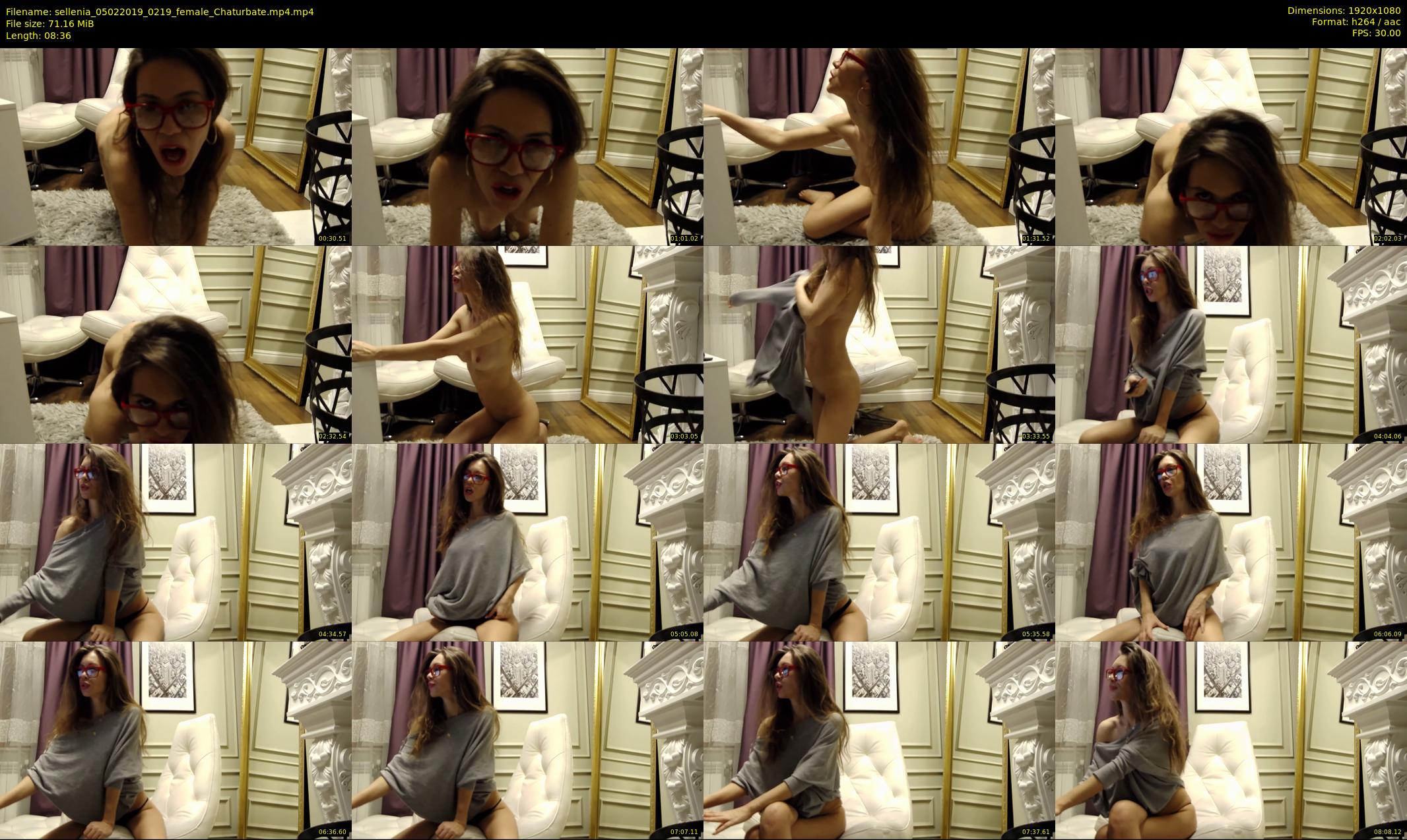 sellenia — 9 minute Chaturbate female cam show recording, 1080p, Feb 5, 2019