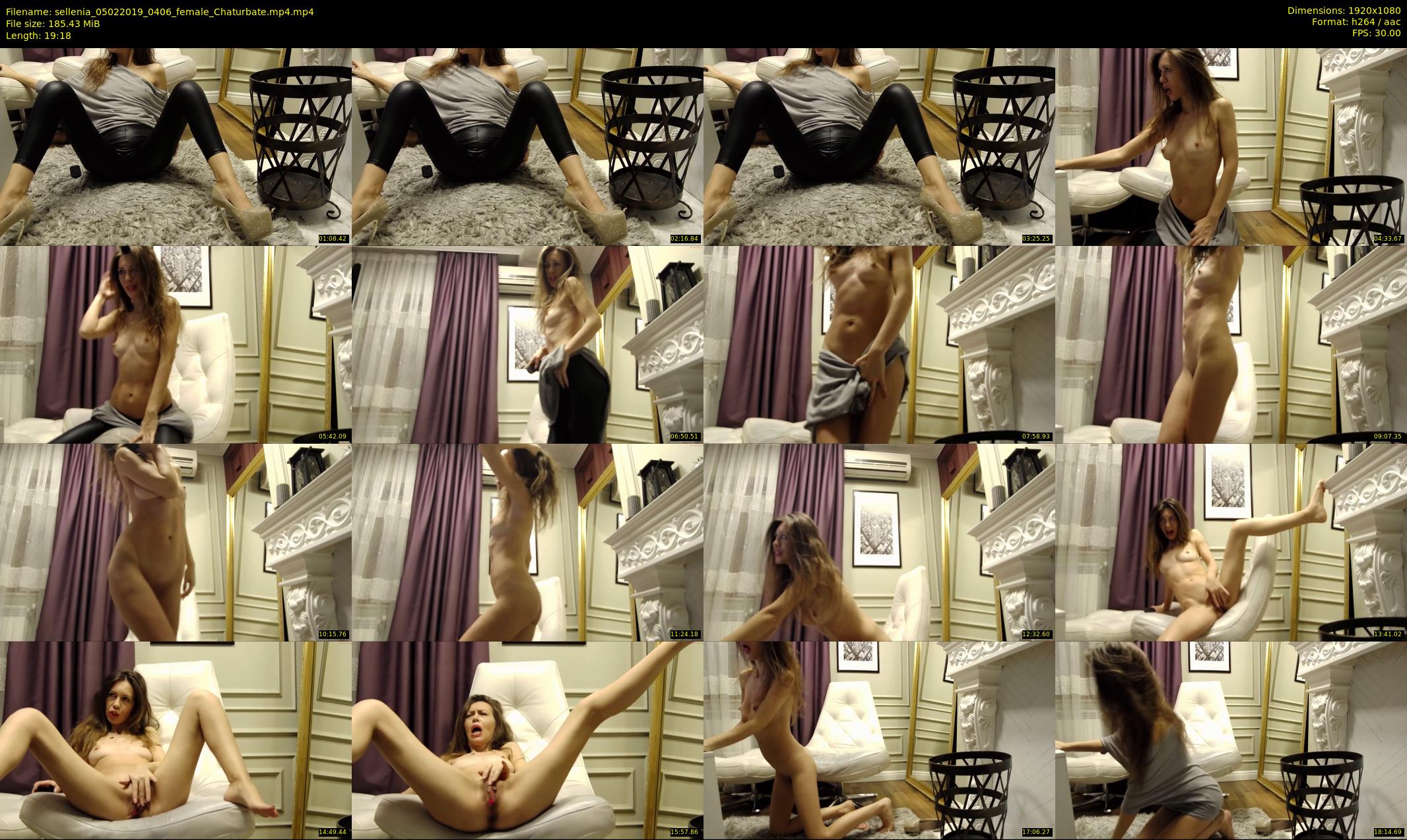 sellenia — 20 minute Chaturbate female cam show recording, 1080p, Feb 5, 2019