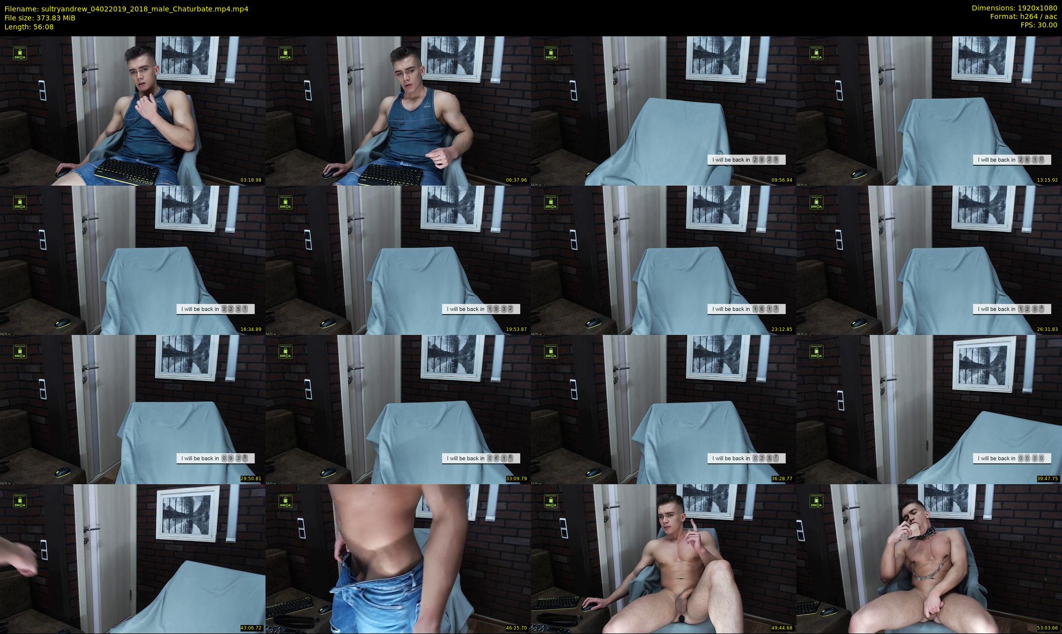 sultryandrew — 57 minute Chaturbate male cam show recording, 1080p, Feb 4, 2019