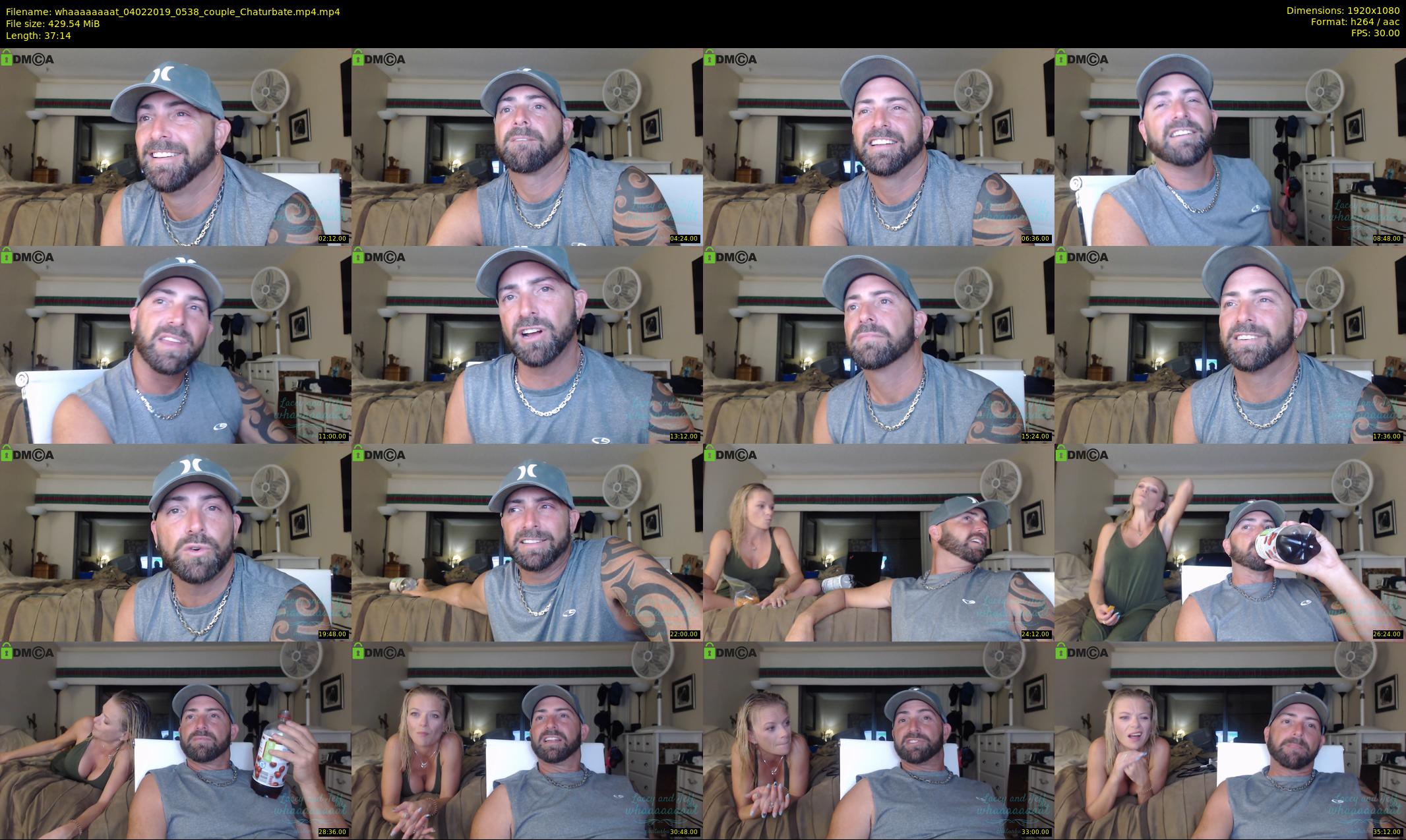 whaaaaaaaat — 38 minute Chaturbate couple cam show recording, 1080p, Feb 4, 2019