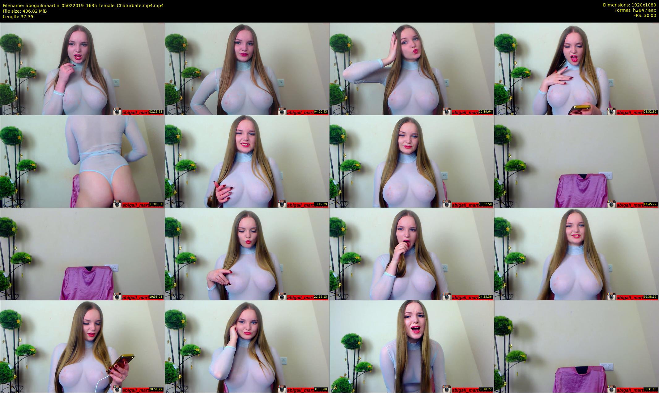 abogailmaartin — 38 minute Chaturbate female cam show recording, 1080p, Feb 5, 2019