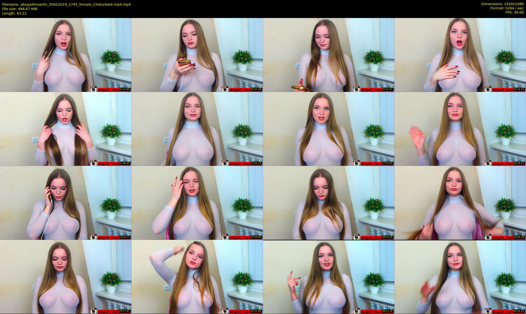 abogailmaartin — 44 minute Chaturbate female cam show recording, 1080p, Feb 5, 2019