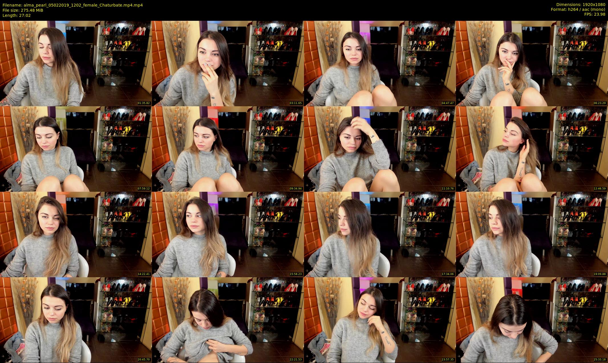 alma_pearl — 28 minute Chaturbate female cam show recording, 1080p, Feb 5, 2019