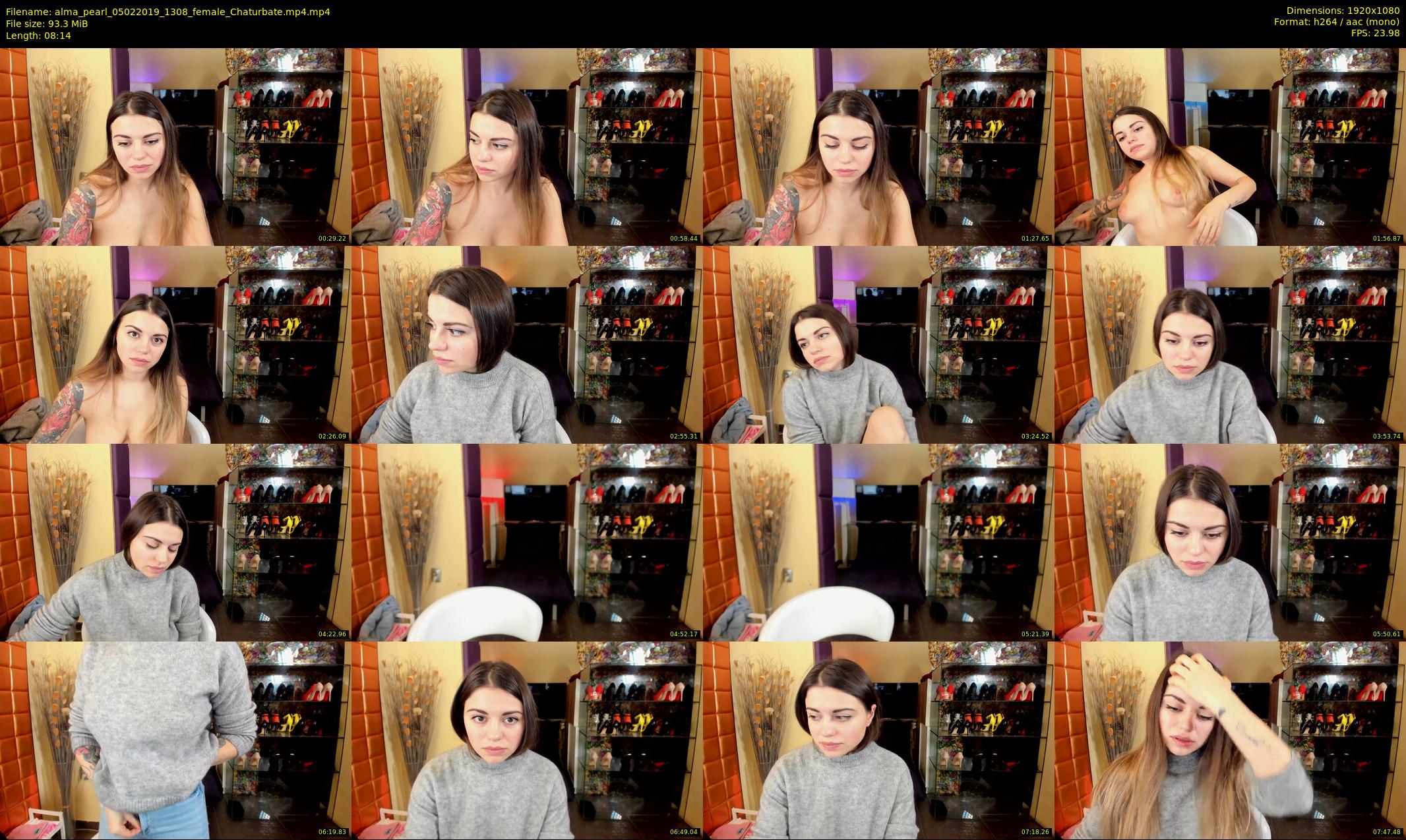 alma_pearl — 9 minute Chaturbate female cam show recording, 1080p, Feb 5, 2019