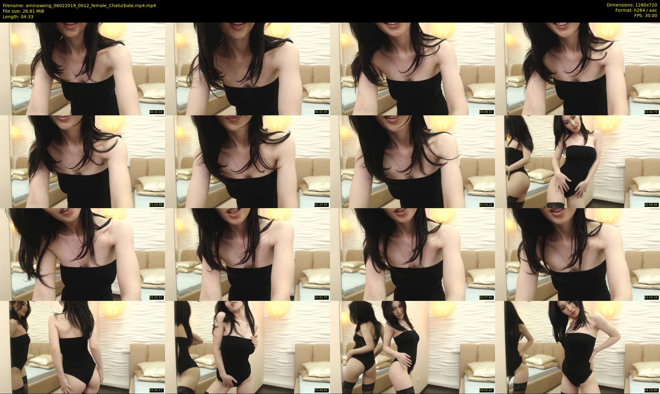 aminawong — 5 minute Chaturbate female cam show recording, 720p, Feb 6, 2019