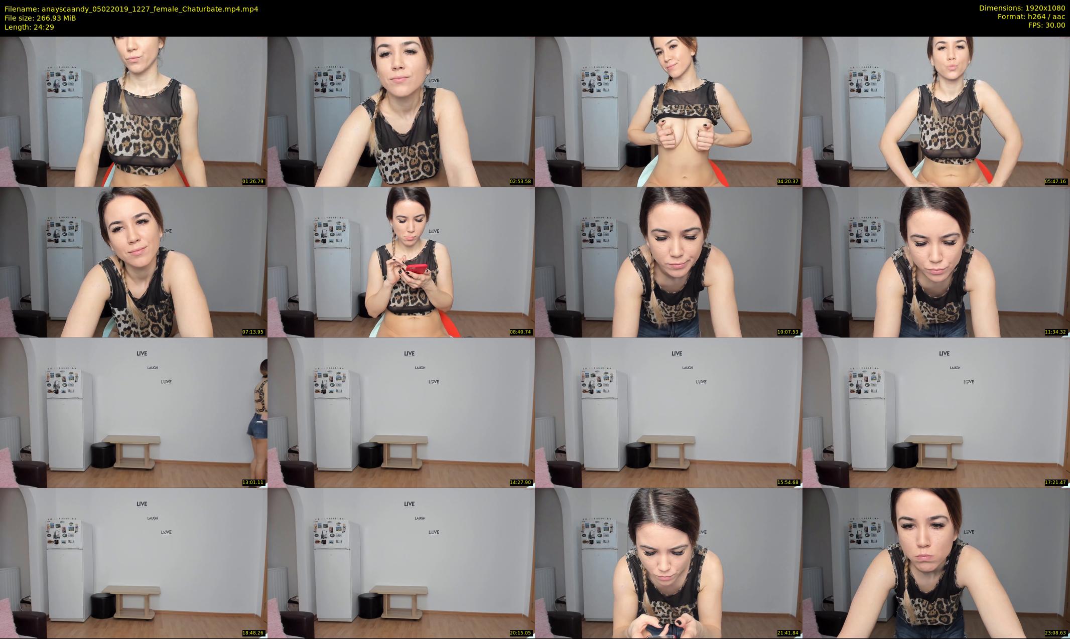 anayscaandy — 25 minute Chaturbate female cam show recording, 1080p, Feb 5, 2019