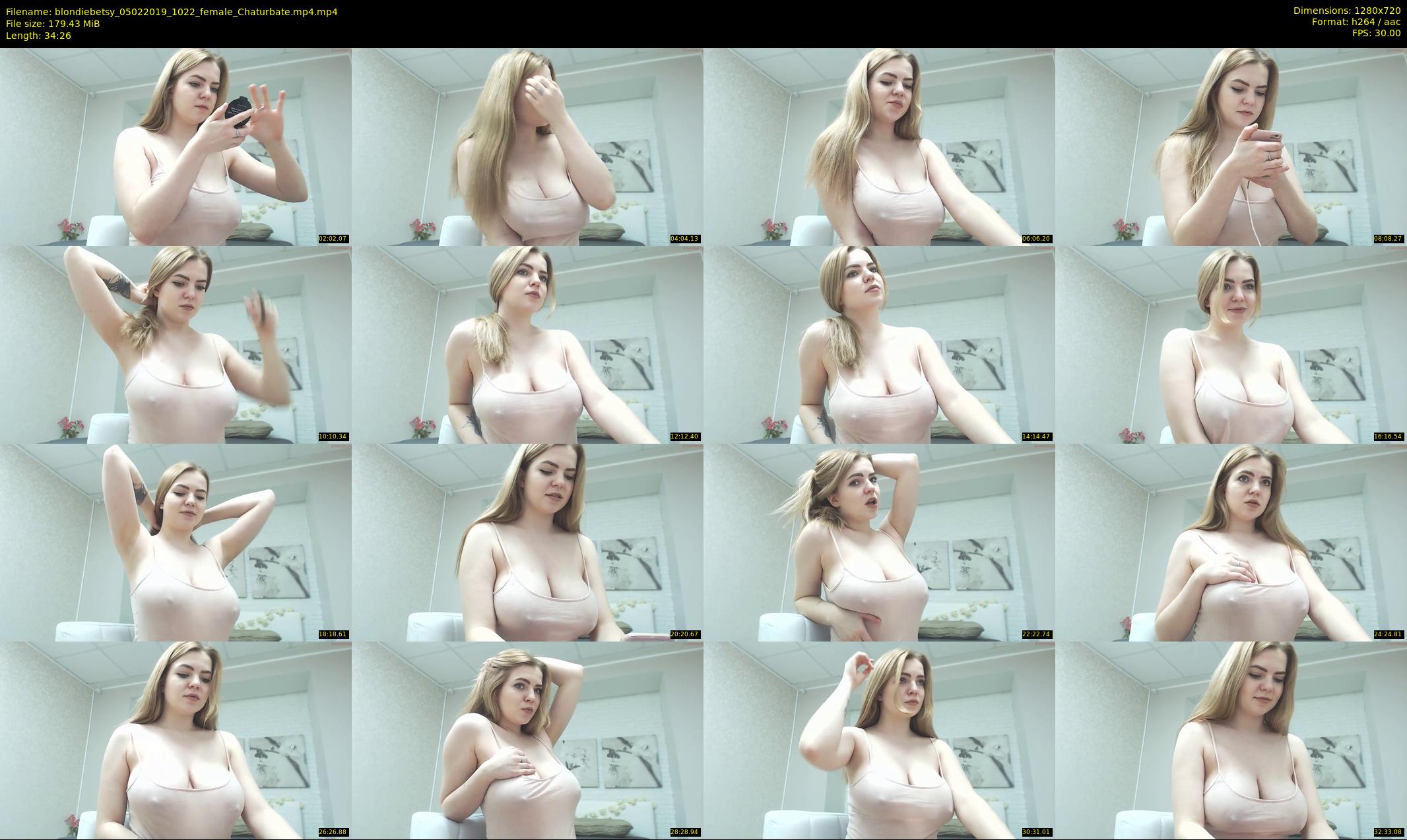 blondiebetsy — 35 minute Chaturbate female cam show recording, 720p, Feb 5, 2019