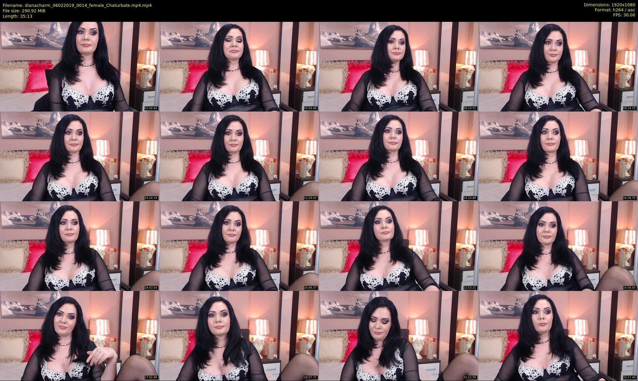 dianacharm — 36 minute Chaturbate female cam show recording, 1080p, Feb 6, 2019