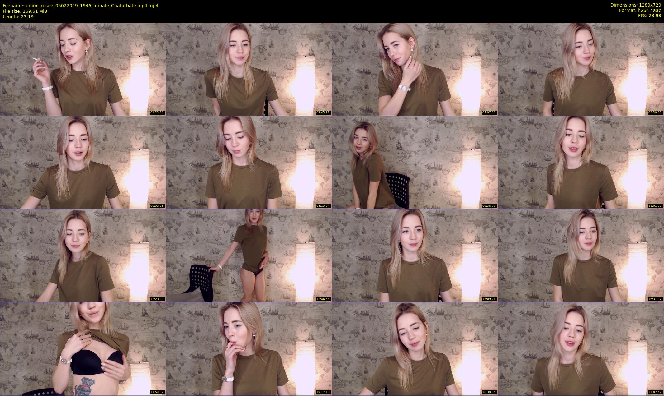 emmi_rosee — 24 minute Chaturbate female cam show recording, 720p, Feb 5, 2019