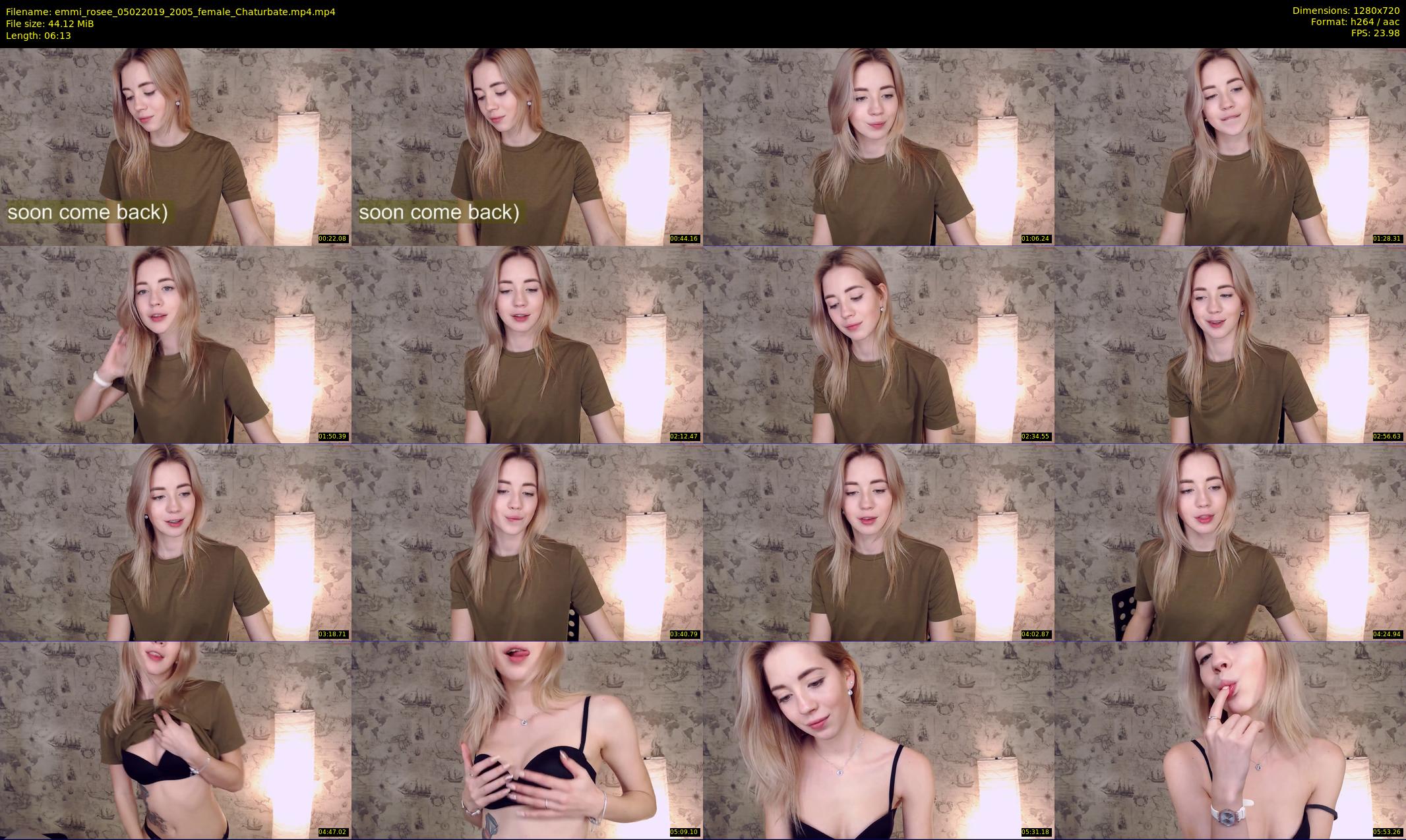 emmi_rosee — 7 minute Chaturbate female cam show recording, 720p, Feb 5, 2019
