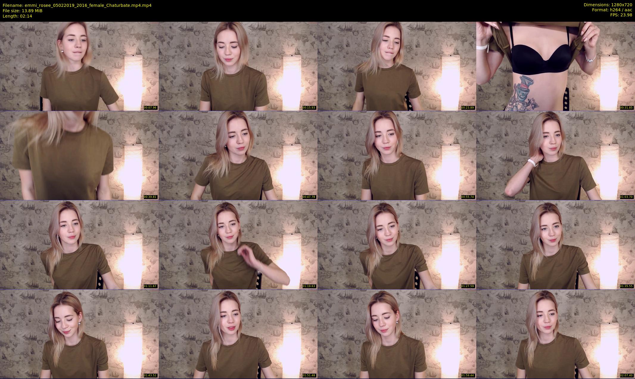 emmi_rosee — 3 minute Chaturbate female cam show recording, 720p, Feb 5, 2019