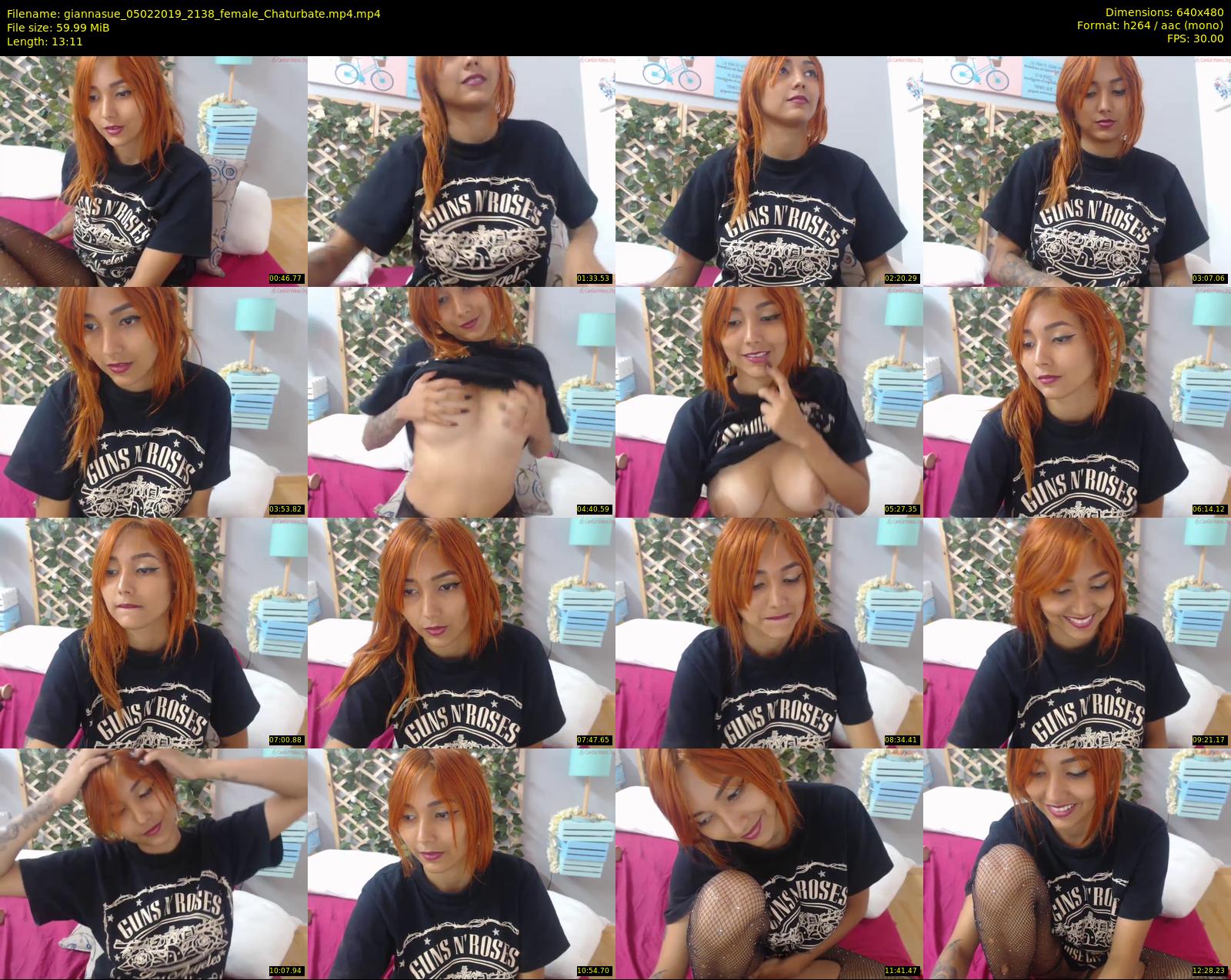 giannasue — 14 minute Chaturbate female cam show recording, 480p, Feb 5, 2019