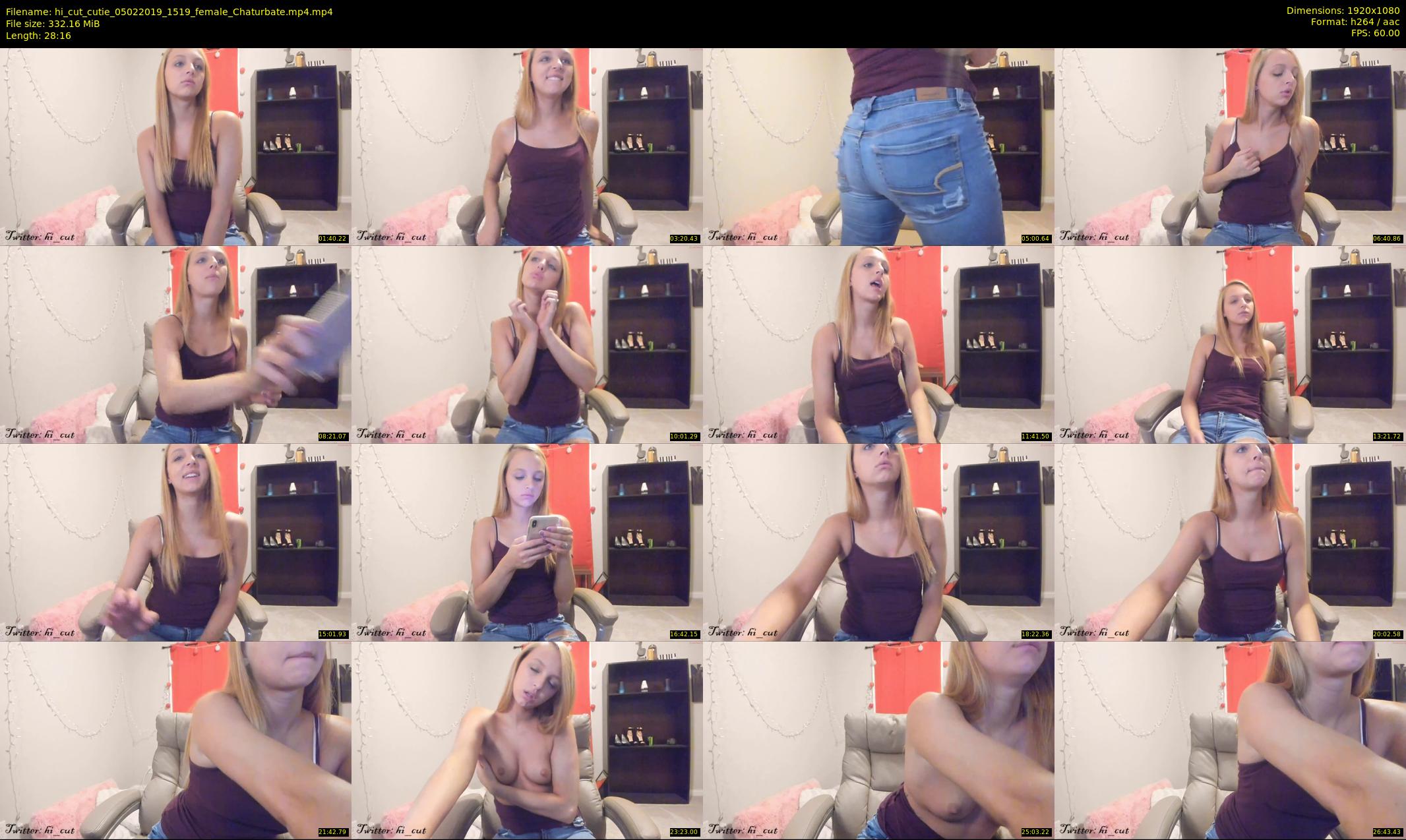 hi_cut_cutie — 29 minute Chaturbate female cam show recording, 1080p, Feb 5, 2019