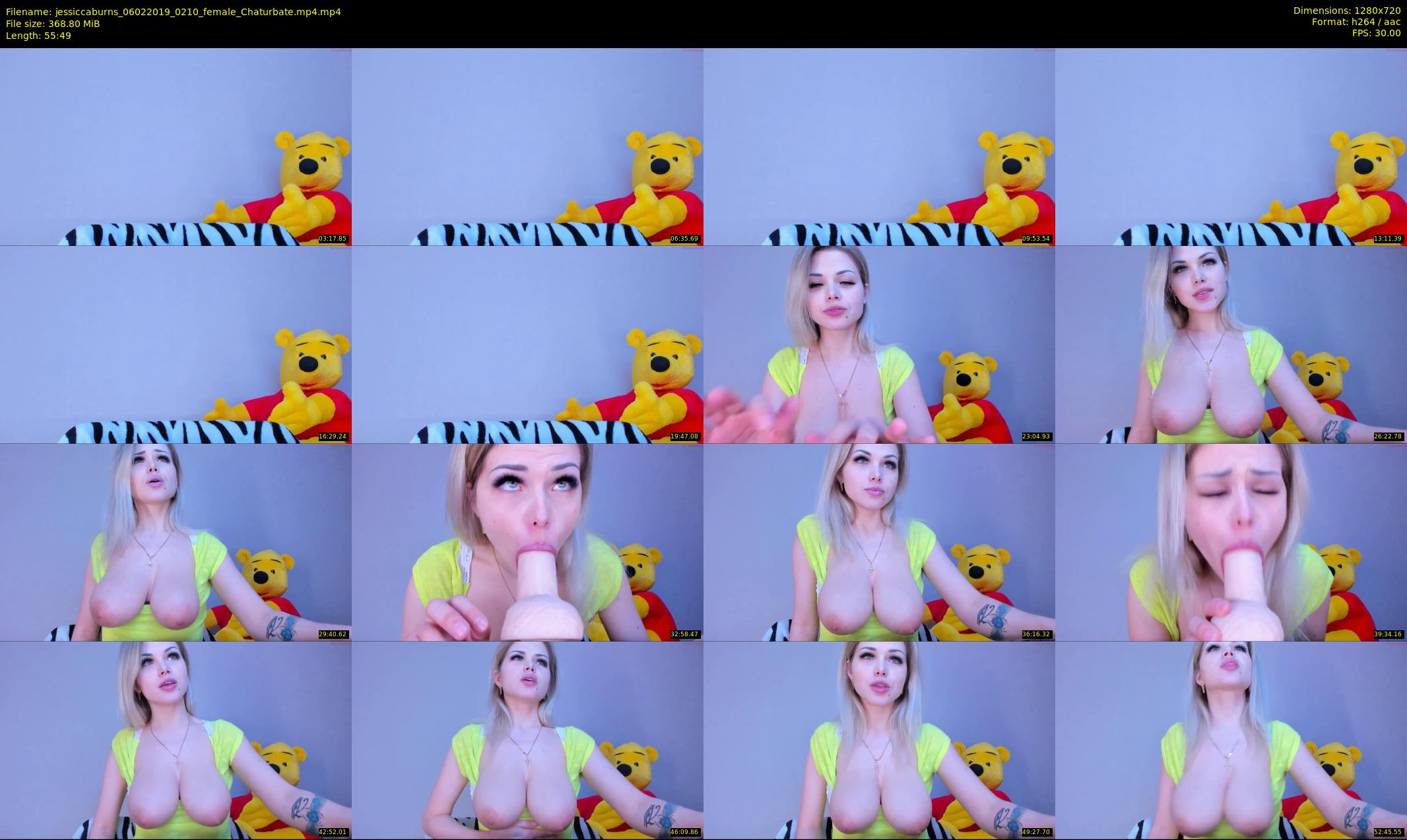 jessiccaburns — 56 minute Chaturbate female cam show recording, 720p, Feb 6, 2019