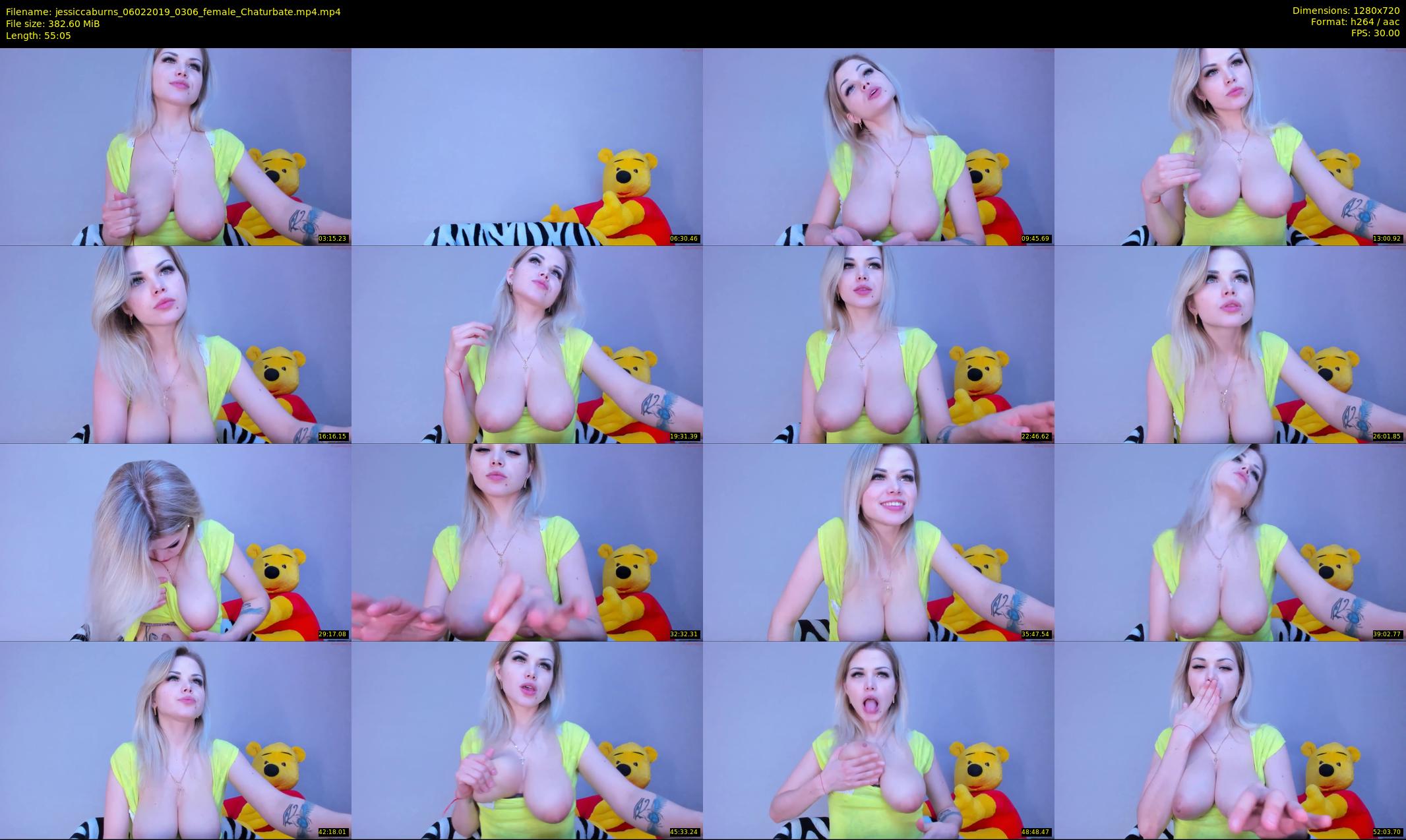 jessiccaburns — 56 minute Chaturbate female cam show recording, 720p, Feb 6, 2019