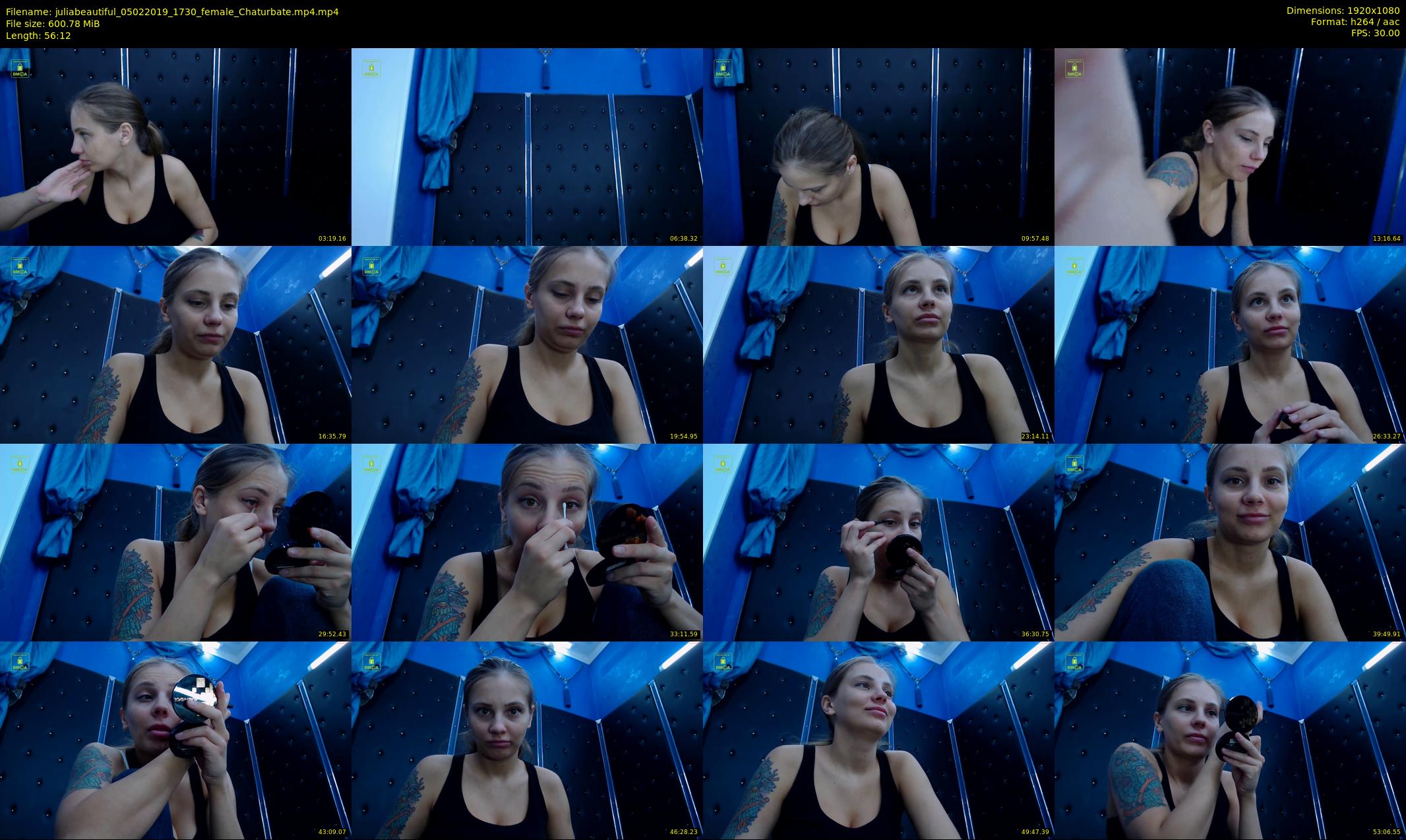 juliabeautiful — 57 minute Chaturbate female cam show recording, 1080p, Feb 5, 2019