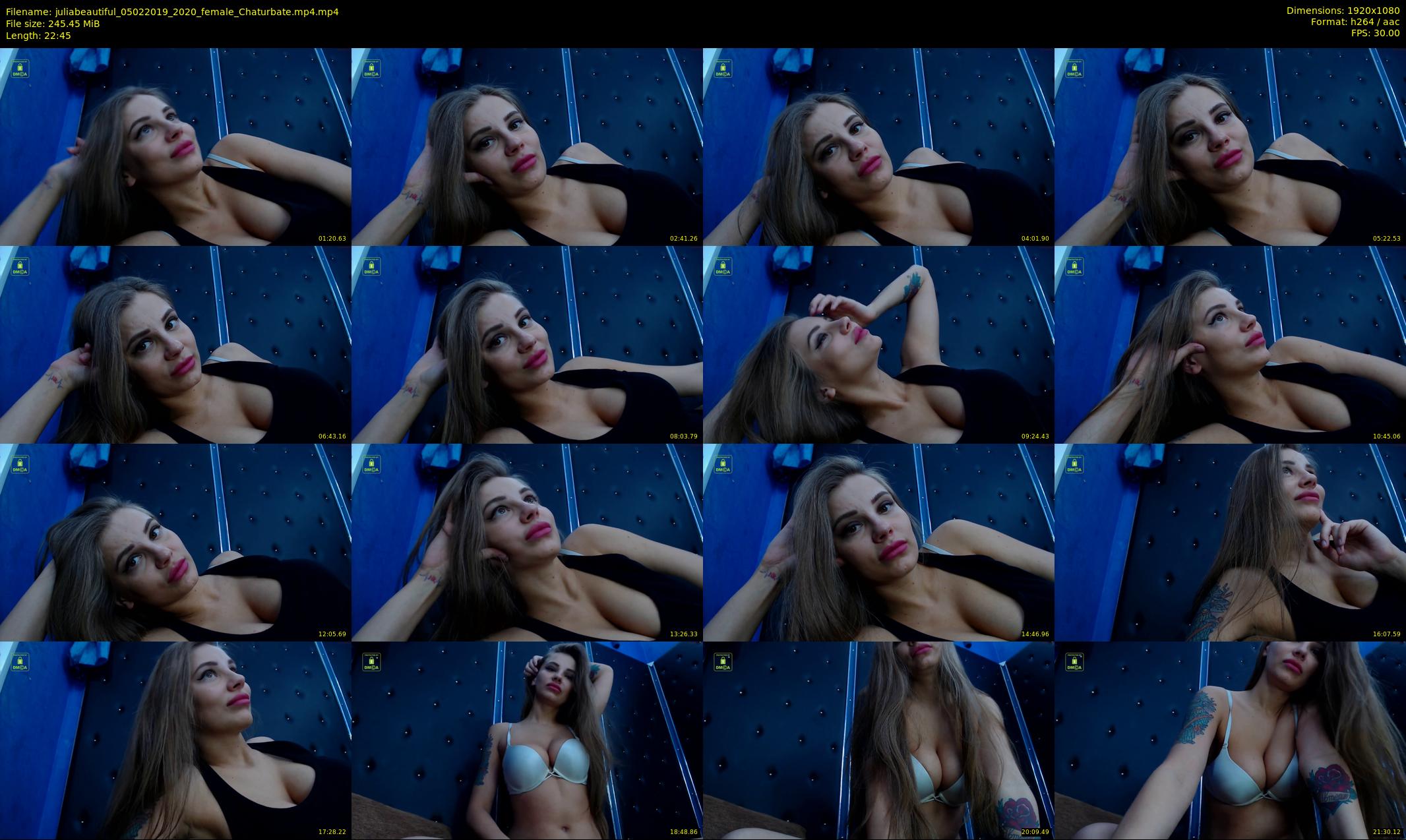 juliabeautiful — 23 minute Chaturbate female cam show recording, 1080p, Feb 5, 2019