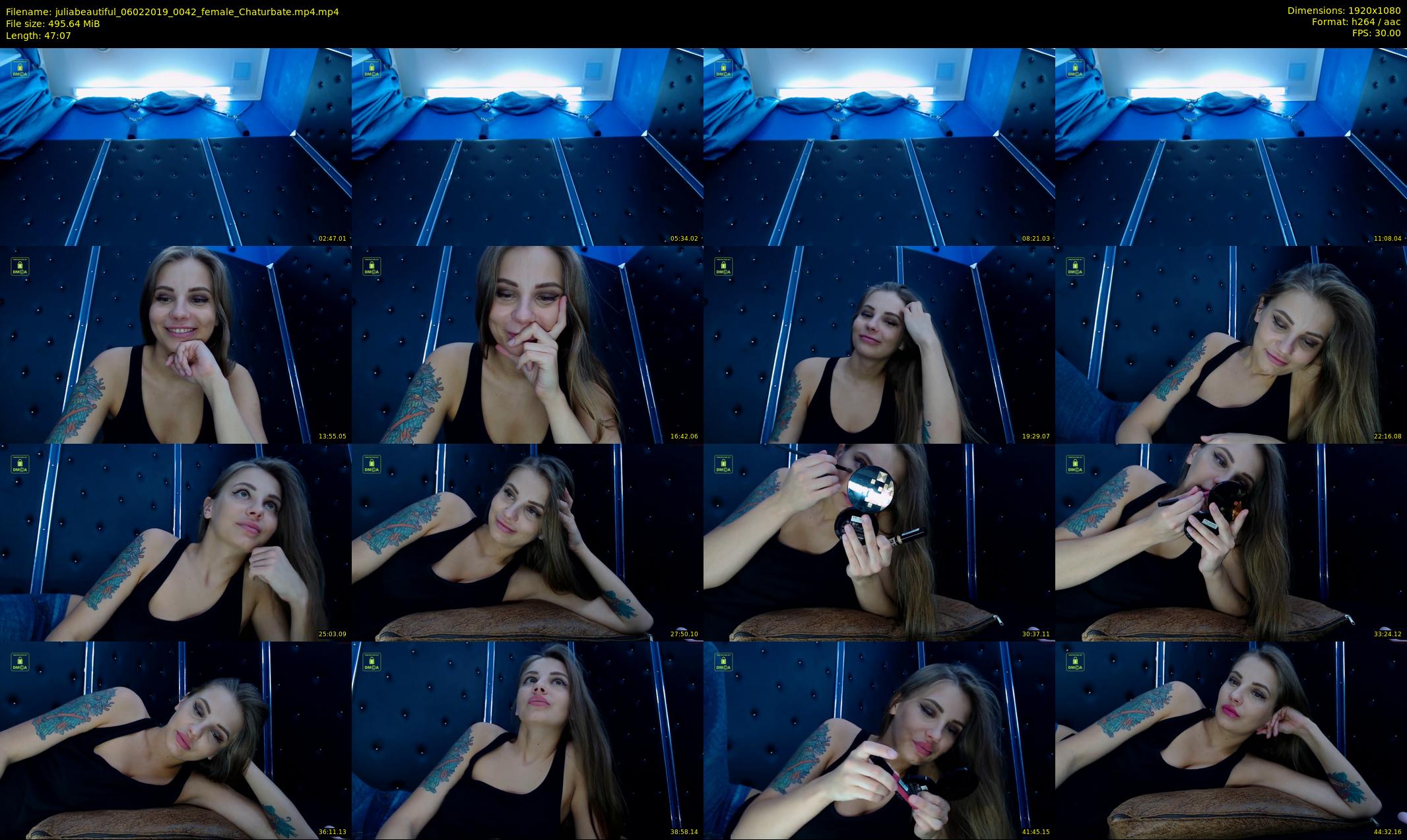 juliabeautiful — 48 minute Chaturbate female cam show recording, 1080p, Feb 6, 2019