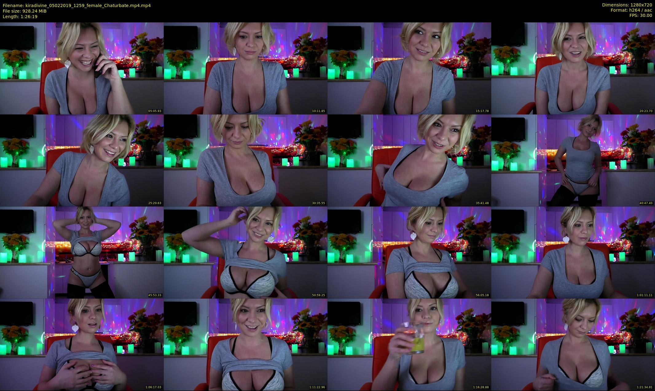 kiradivine — 87 minute Chaturbate female cam show recording, 720p, Feb 5, 2019