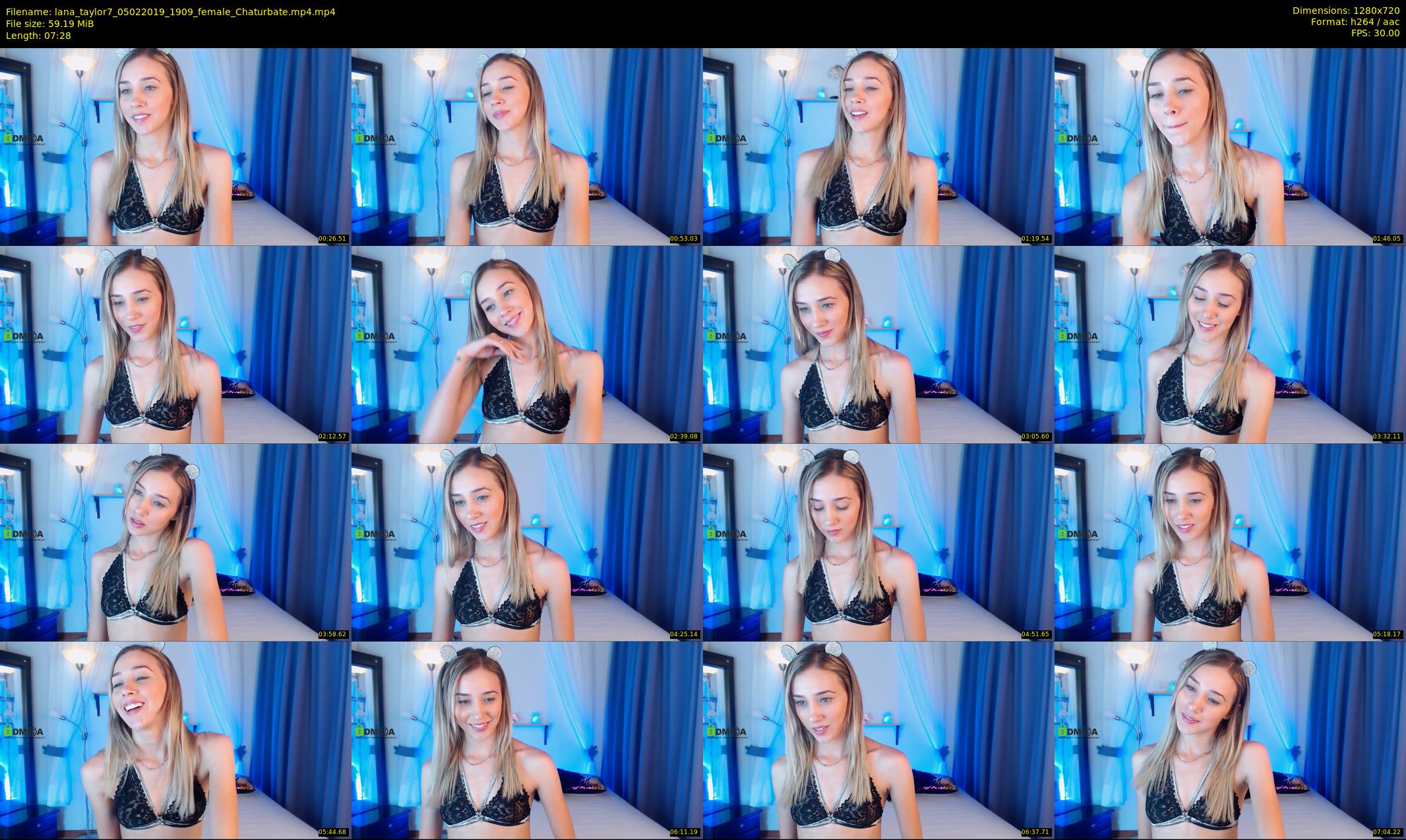 lana_taylor7 — 8 minute Chaturbate female cam show recording, 720p, Feb 5, 2019