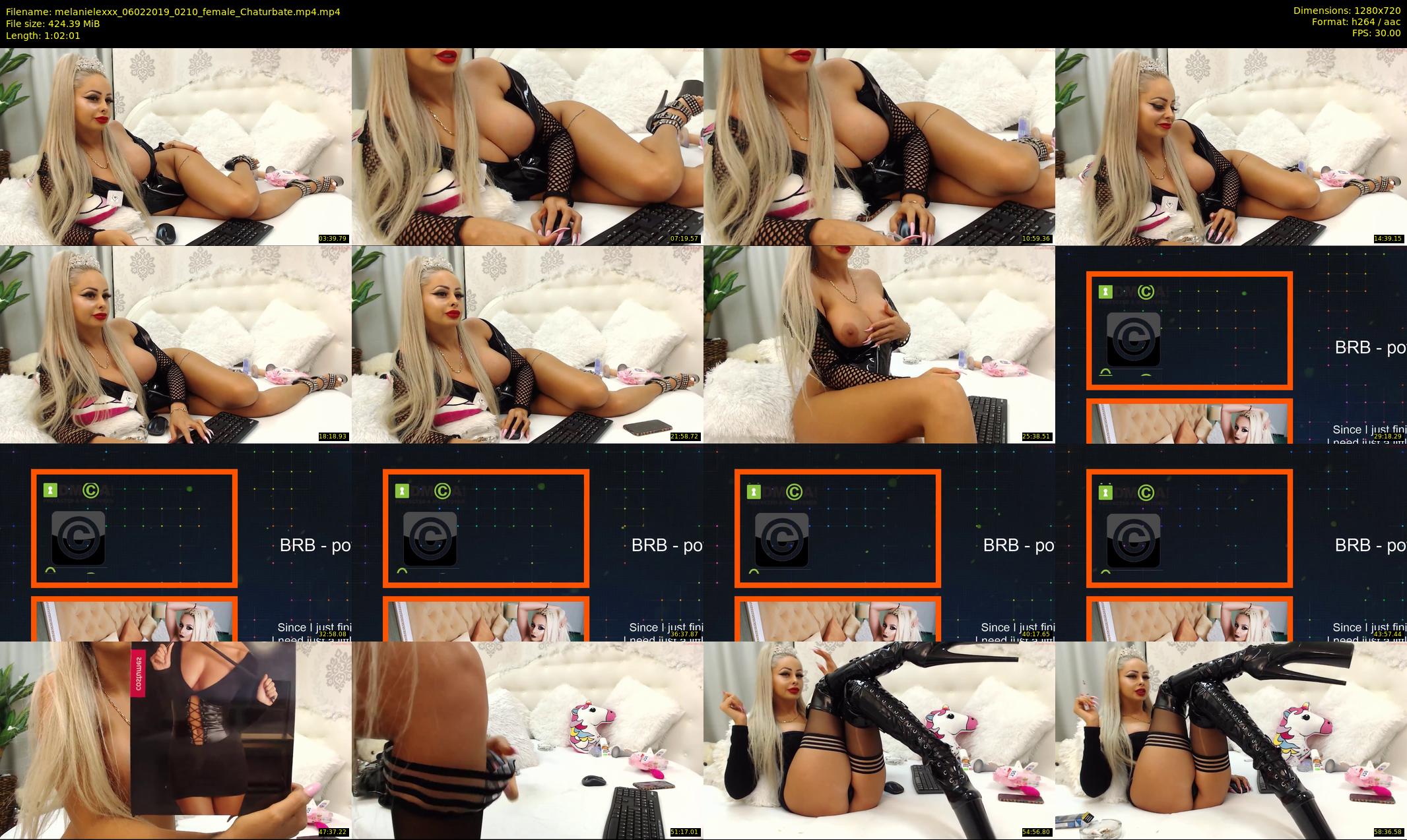 melanielexxx — 63 minute Chaturbate female cam show recording, 720p, Feb 6, 2019