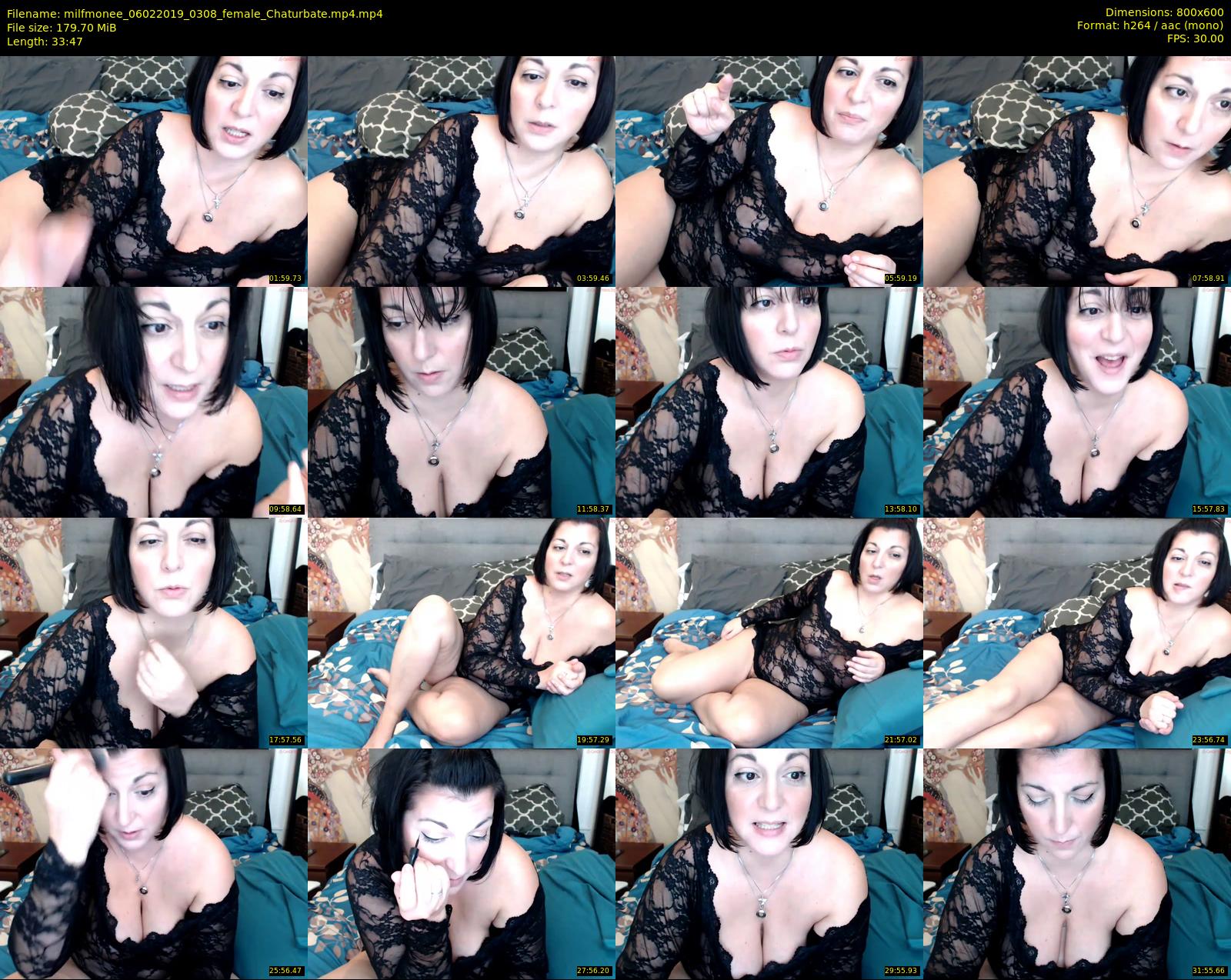 milfmonee — 34 minute Chaturbate female cam show recording, 480p, Feb 6, 2019