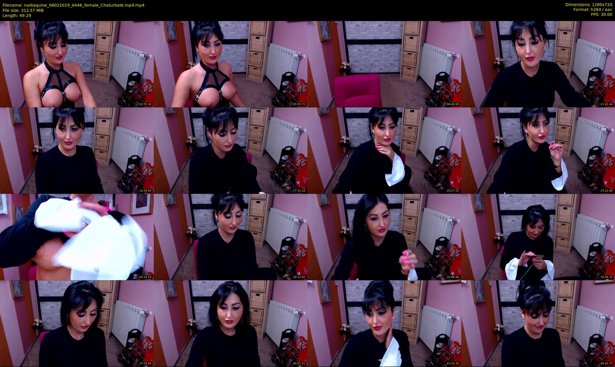 nadiaquine — 50 minute Chaturbate female cam show recording, 720p, Feb 6, 2019