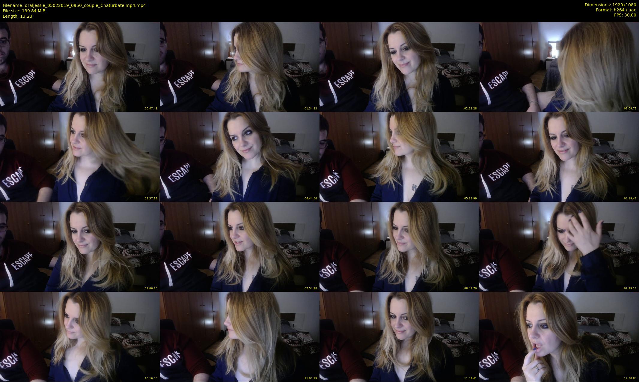 oraljessie — 14 minute Chaturbate couple cam show recording, 1080p, Feb 5, 2019