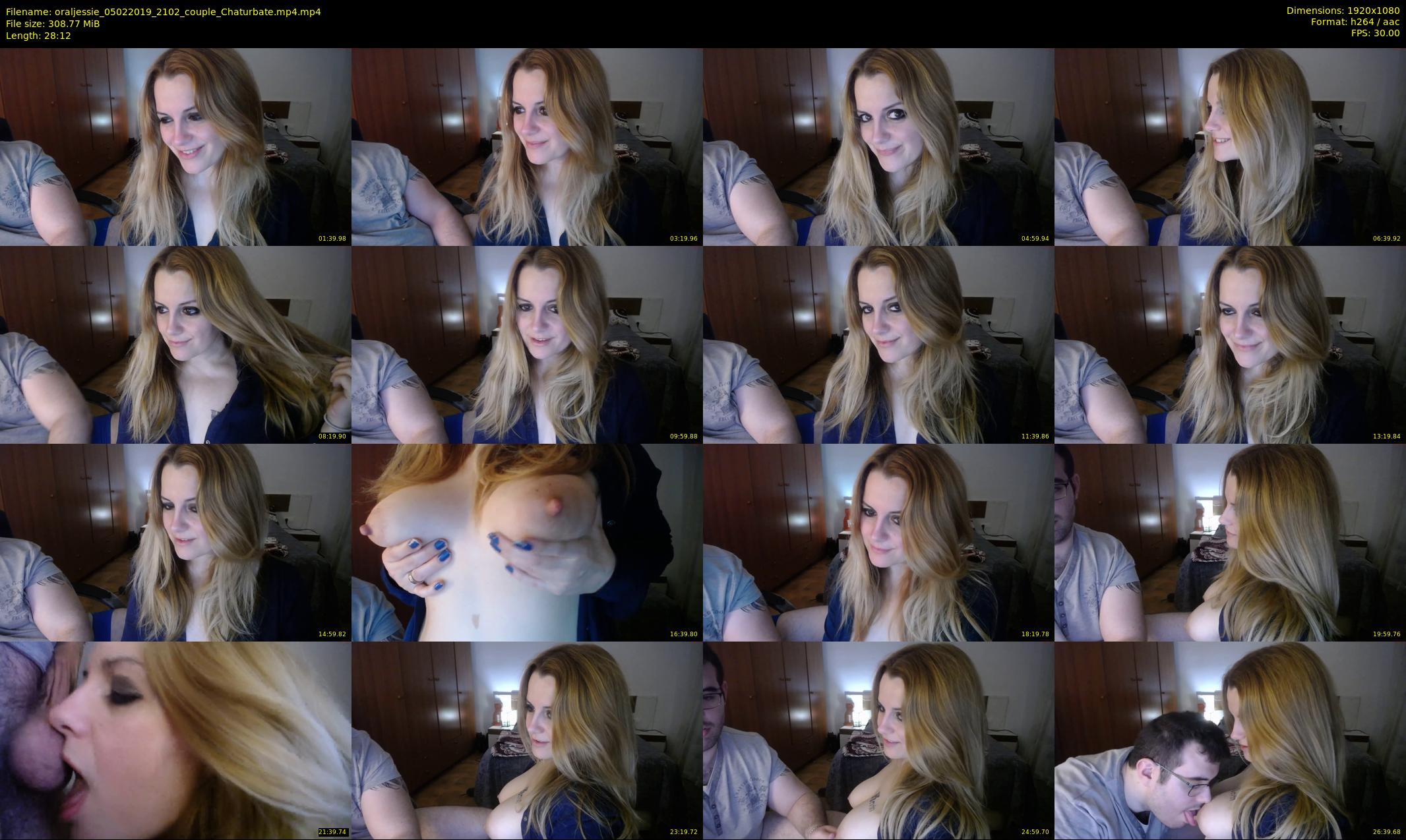 oraljessie — 29 minute Chaturbate couple cam show recording, 1080p, Feb 5, 2019