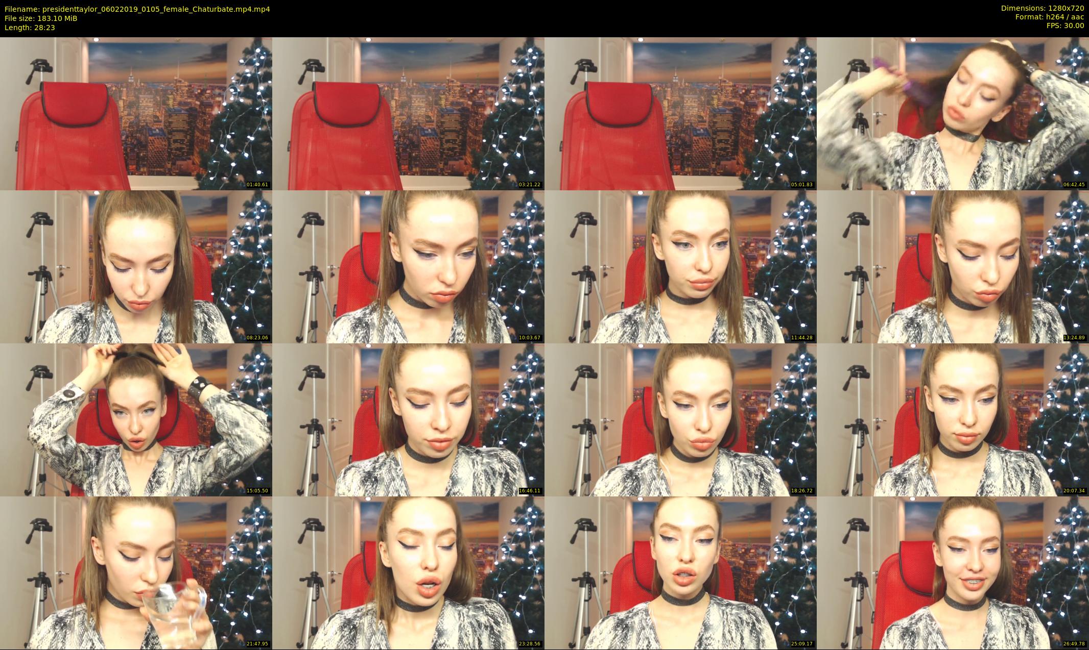 presidenttaylor — 29 minute Chaturbate female cam show recording, 720p, Feb 6, 2019