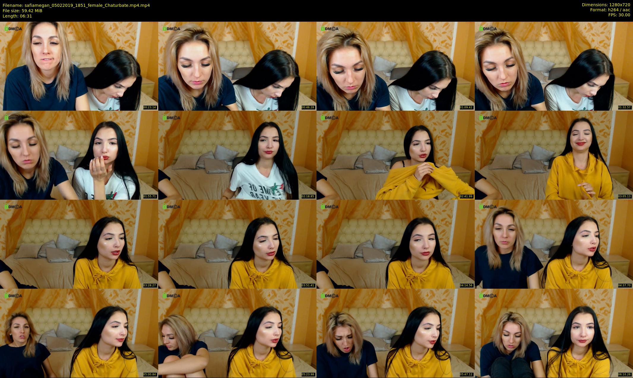 safiamegan — 7 minute Chaturbate couple cam show recording, 720p, Feb 5, 2019