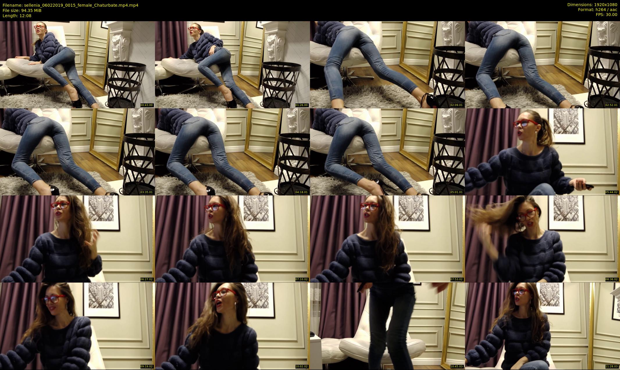 sellenia — 13 minute Chaturbate female cam show recording, 1080p, Feb 6, 2019