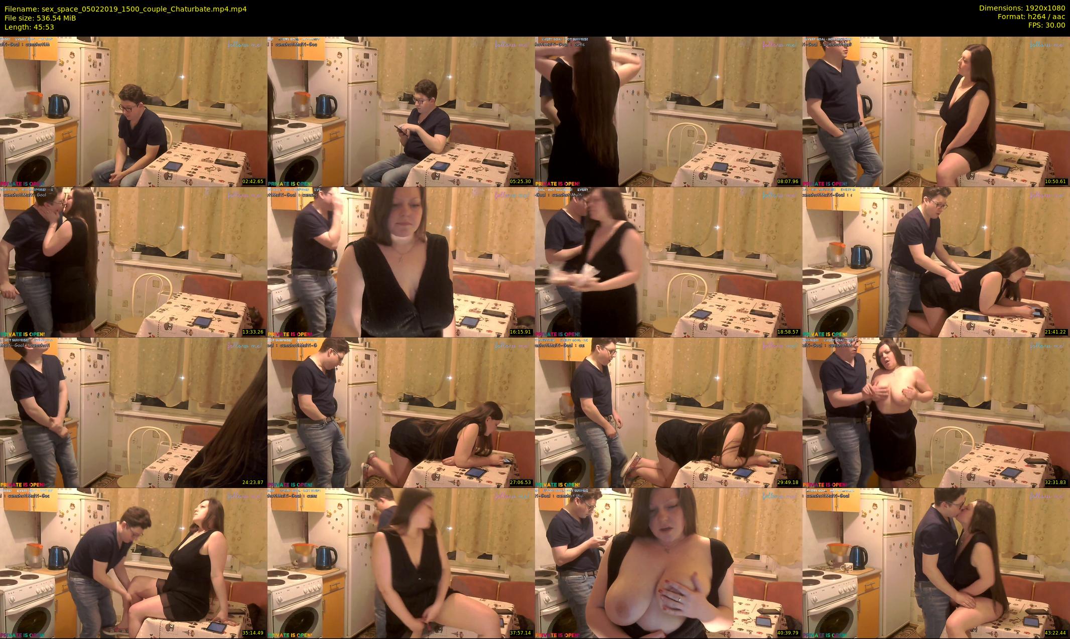 sex_space — 46 minute Chaturbate couple cam show recording, 1080p, Feb 5, 2019