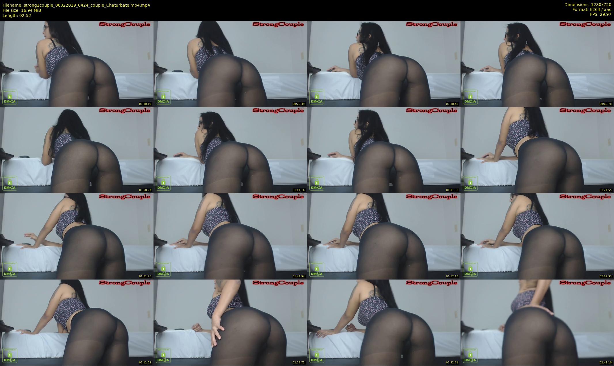 strong1couple — 3 minute Chaturbate couple cam show recording, 720p, Feb 6, 2019