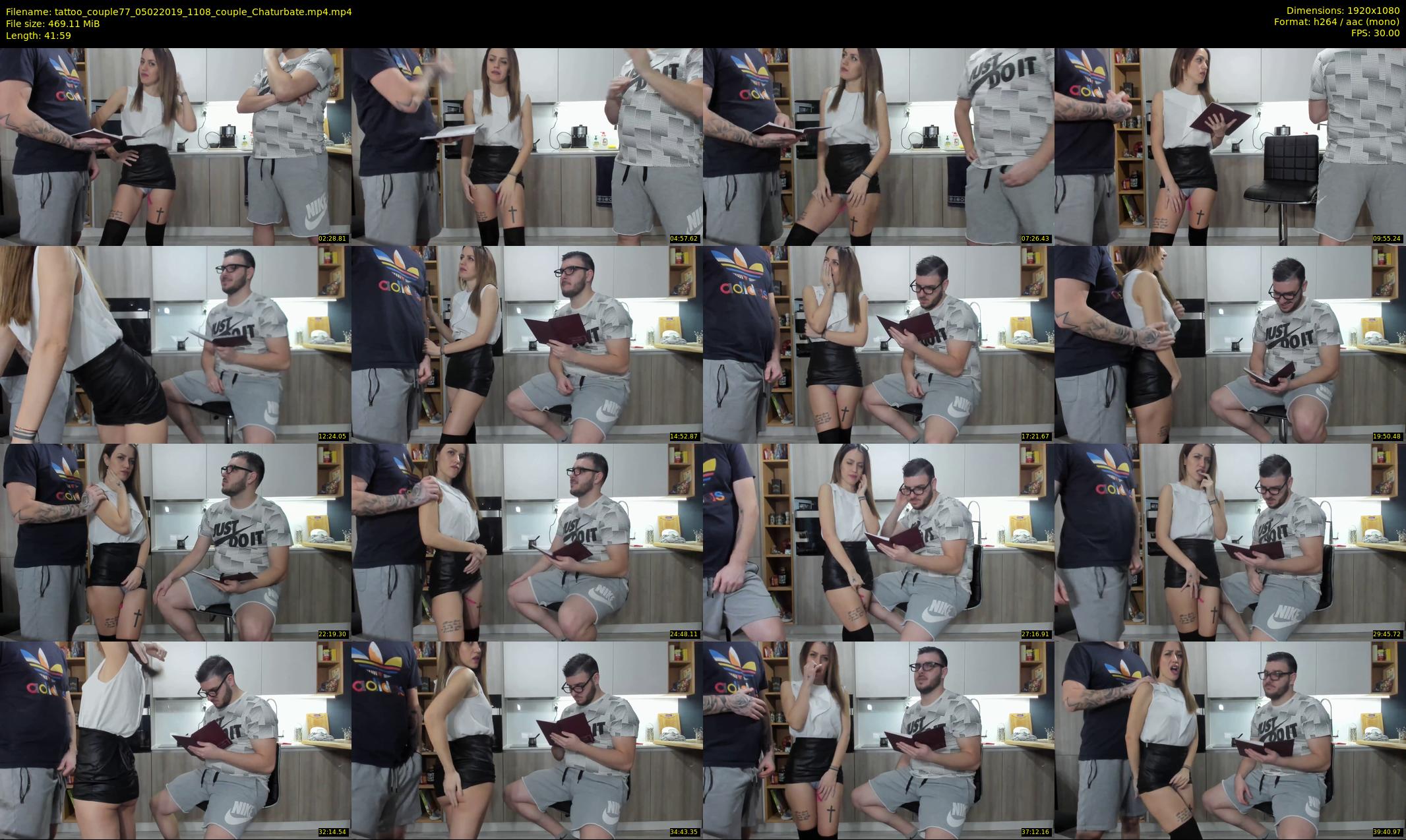 tattoo_couple77 — 42 minute Chaturbate couple cam show recording, 1080p, Feb 5, 2019