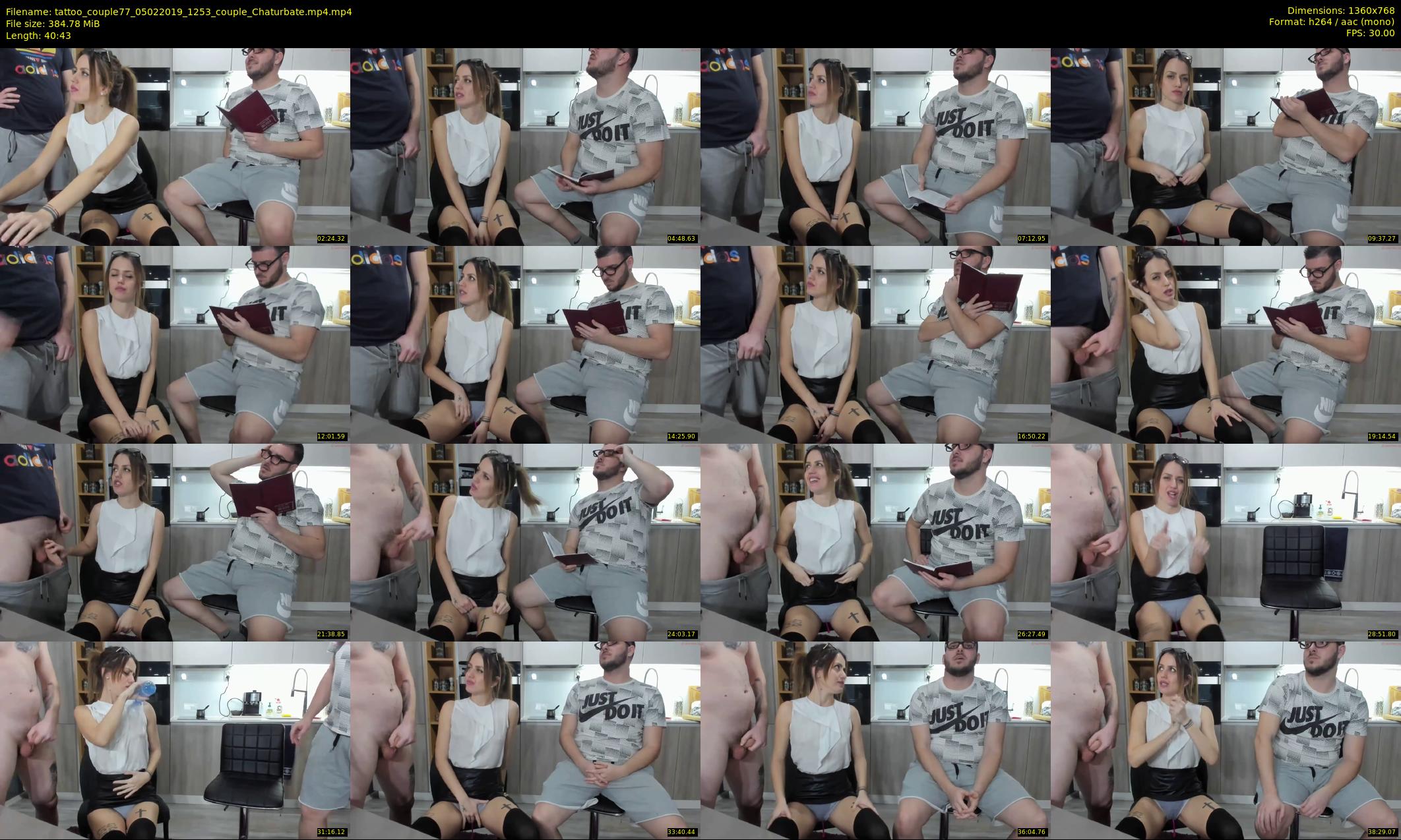 tattoo_couple77 — 41 minute Chaturbate couple cam show recording, 720p, Feb 5, 2019