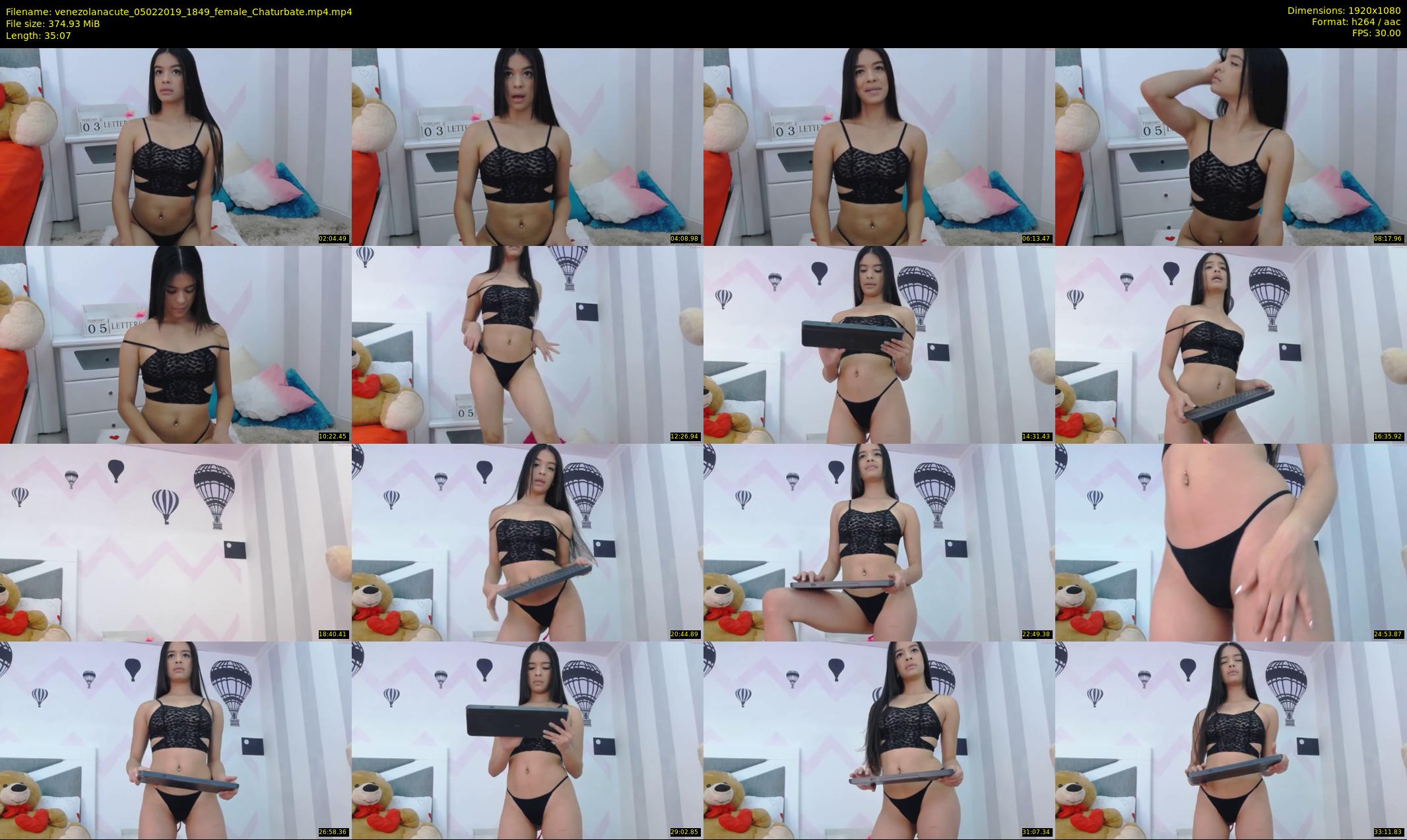venezolanacute — 36 minute Chaturbate female cam show recording, 1080p, Feb 5, 2019