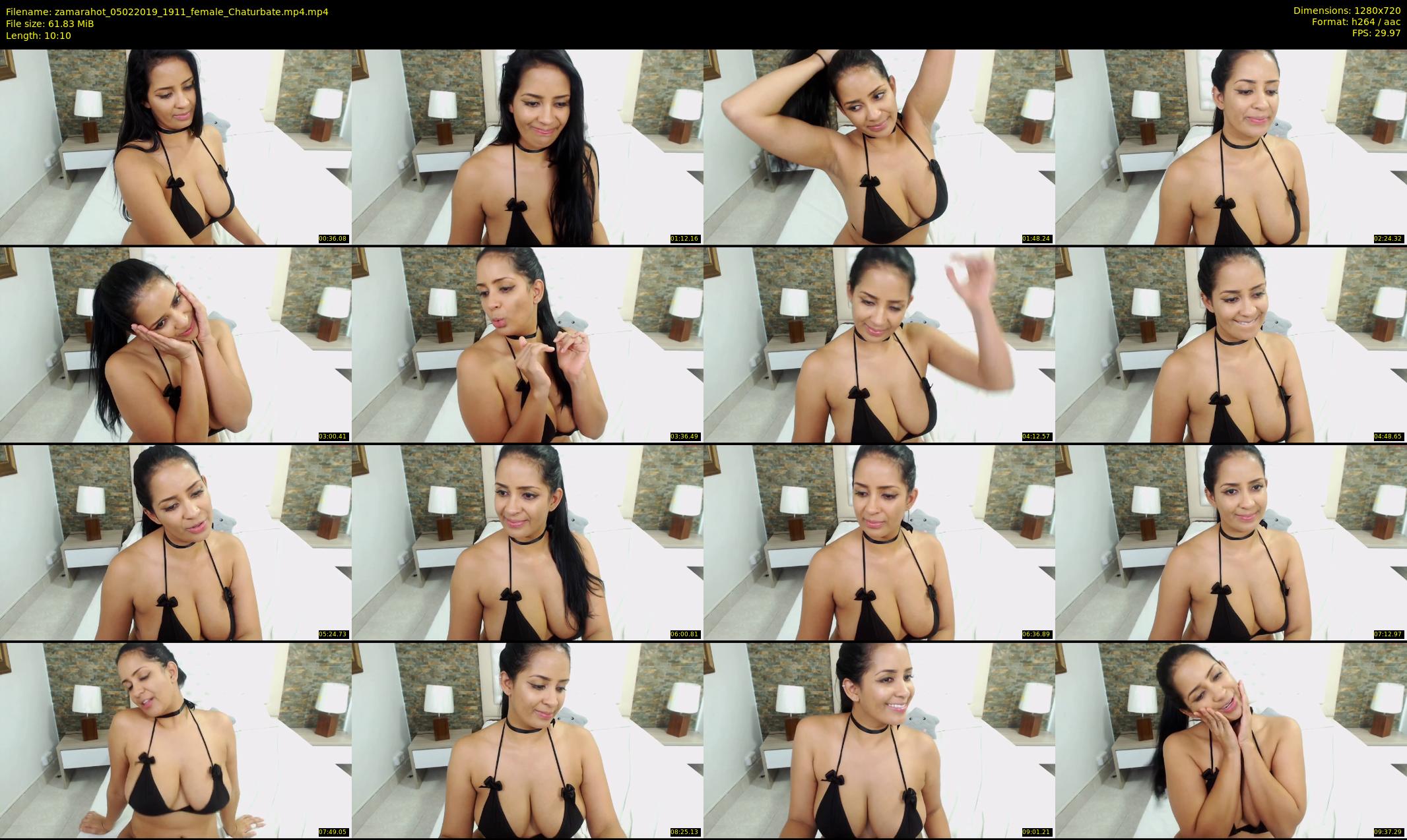 zamarahot — 11 minute Chaturbate female cam show recording, 720p, Feb 5, 2019