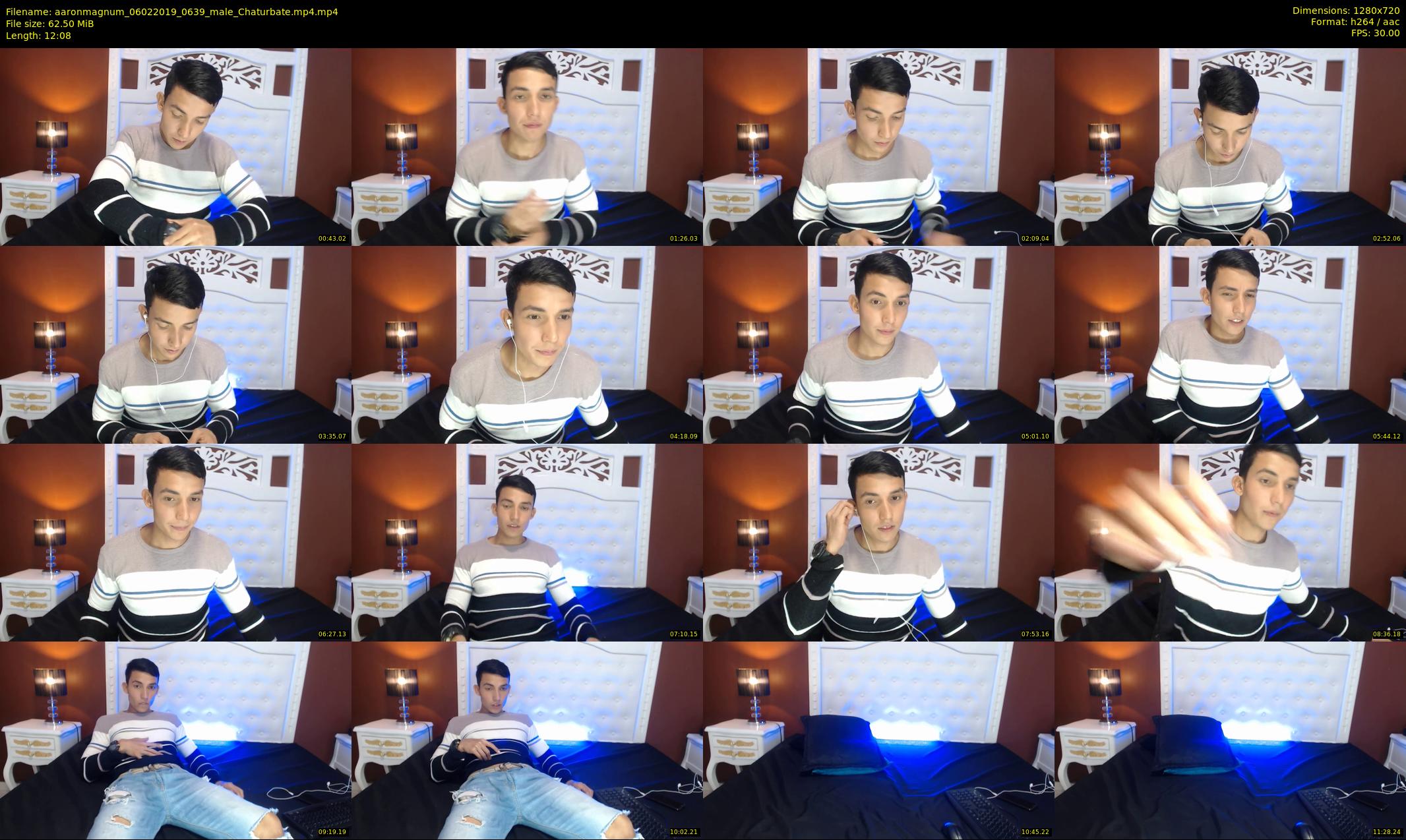 aaronmagnum — 13 minute Chaturbate male cam show recording, 720p, Feb 6, 2019