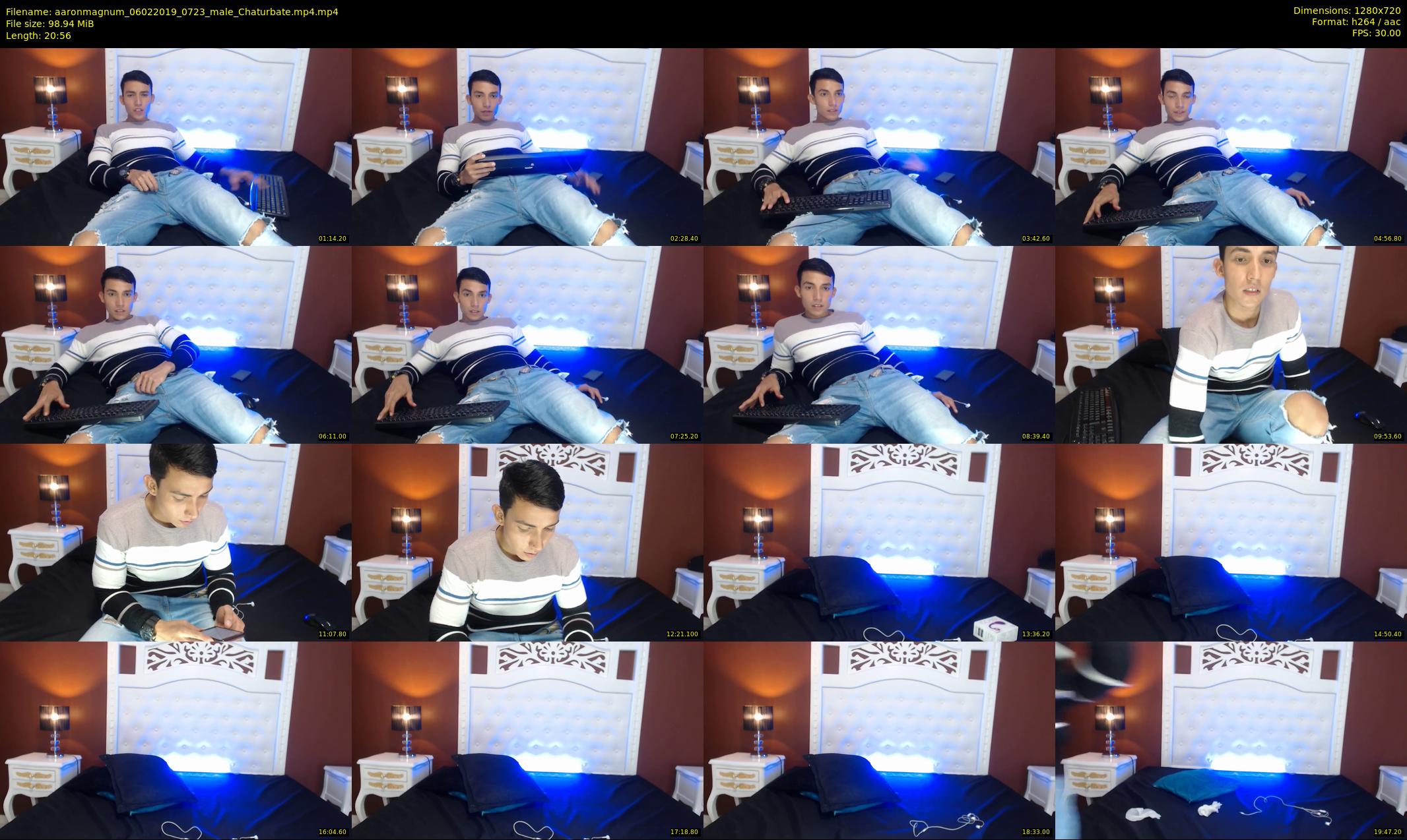 aaronmagnum — 21 minute Chaturbate male cam show recording, 720p, Feb 6, 2019
