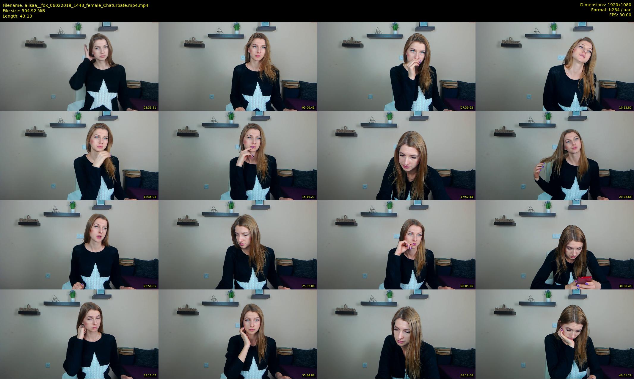 alisaa__fox — 44 minute Chaturbate female cam show recording, 1080p, Feb 6, 2019