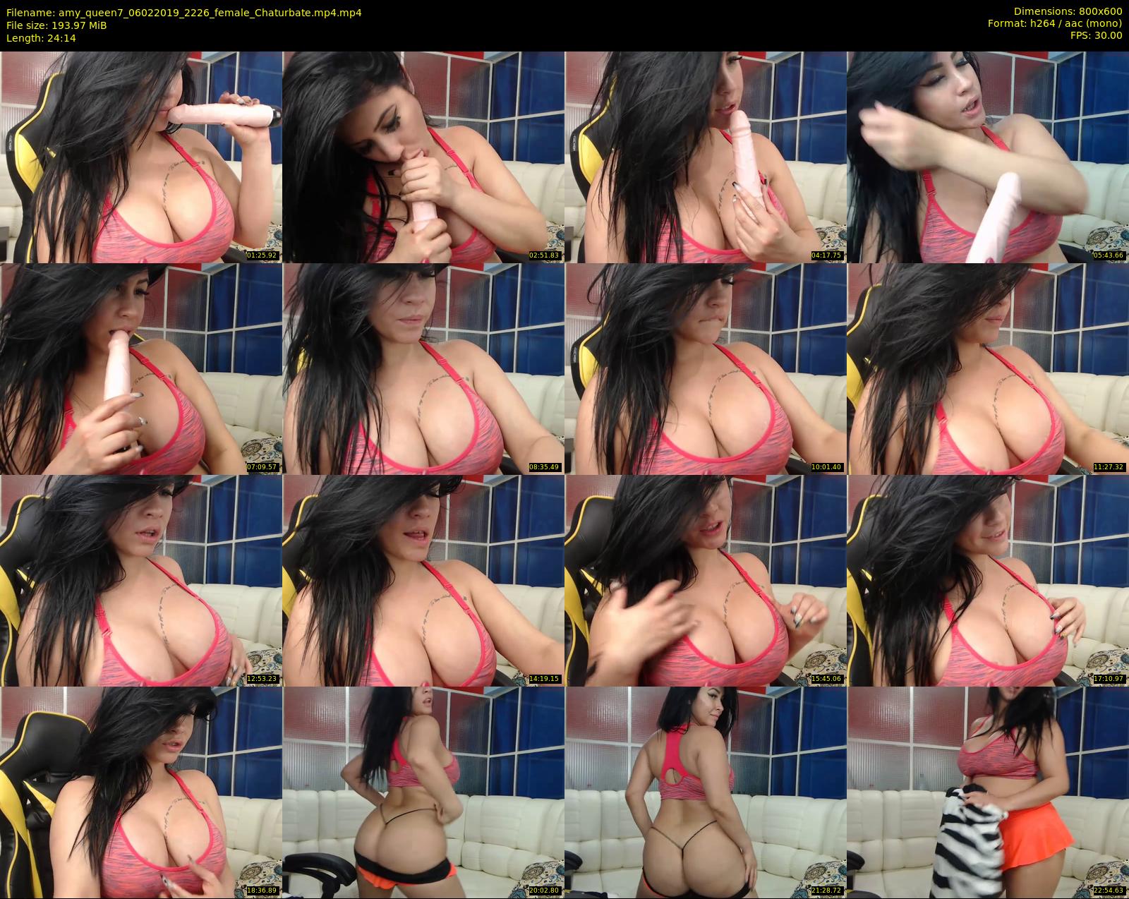 amy_queen7 — 25 minute Chaturbate female cam show recording, 480p, Feb 6, 2019