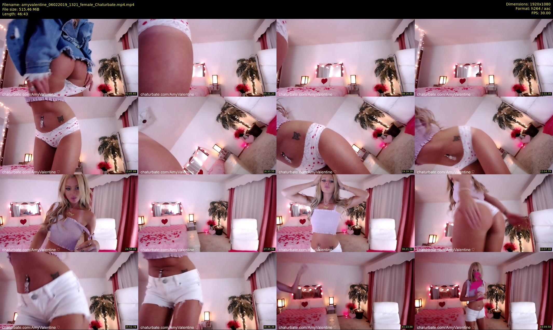 amyvalentine — 47 minute Chaturbate female cam show recording, 1080p, Feb 6, 2019