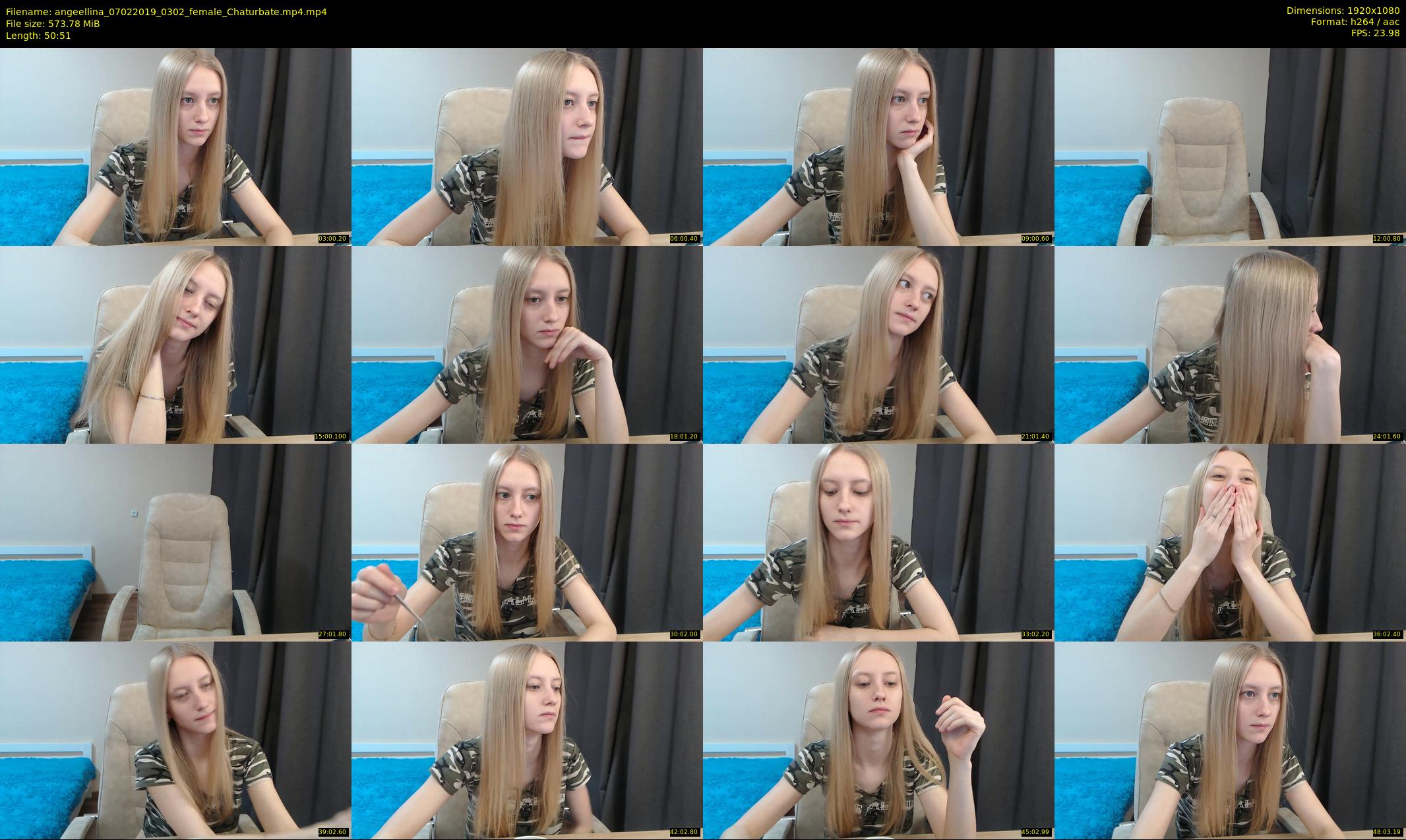 angeellina — 51 minute Chaturbate female cam show recording, 1080p, Feb 7, 2019