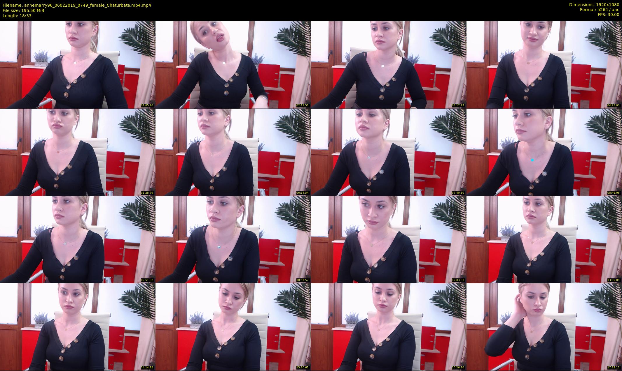 annemarry96 — 19 minute Chaturbate female cam show recording, 1080p, Feb 6, 2019