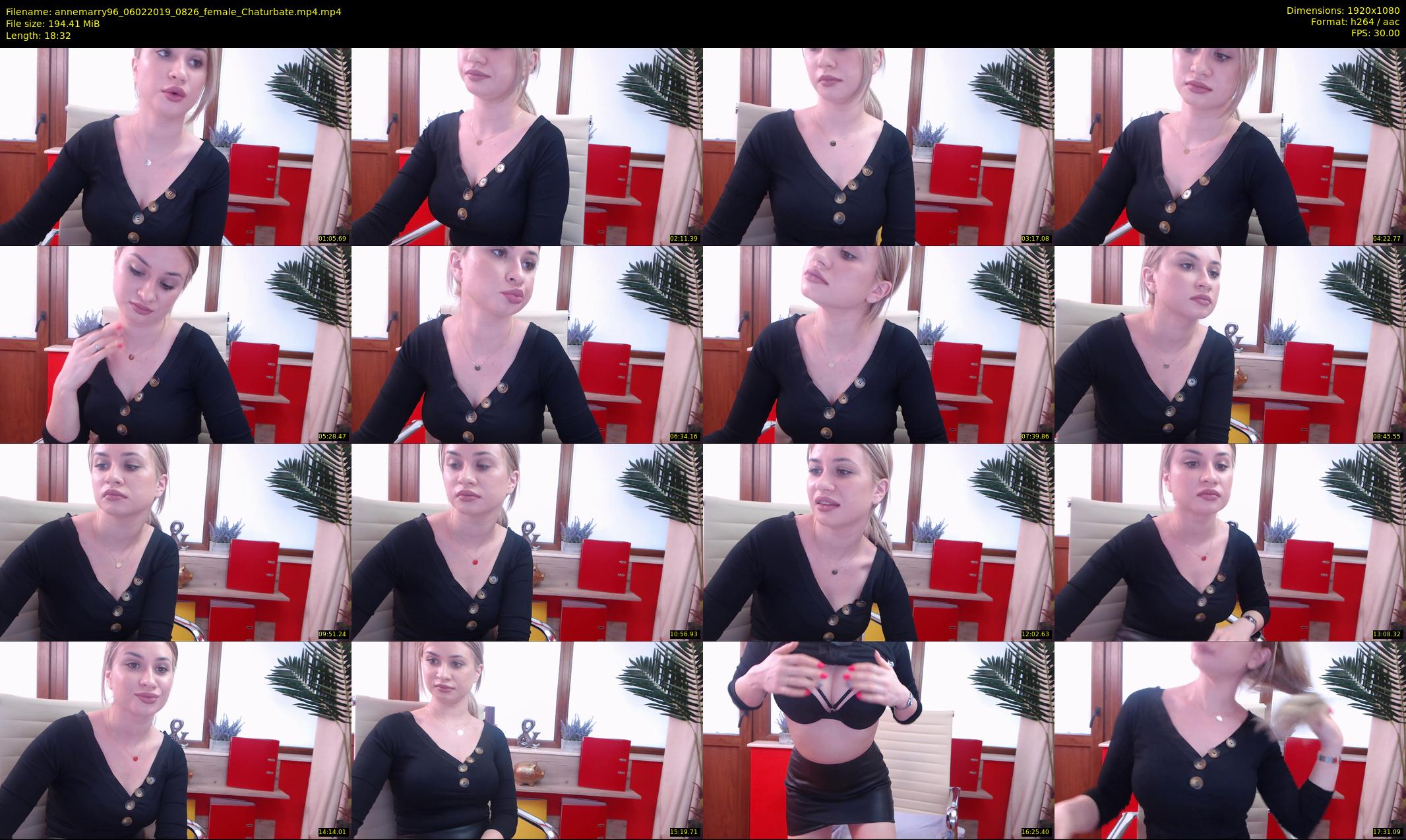 annemarry96 — 19 minute Chaturbate female cam show recording, 1080p, Feb 6, 2019